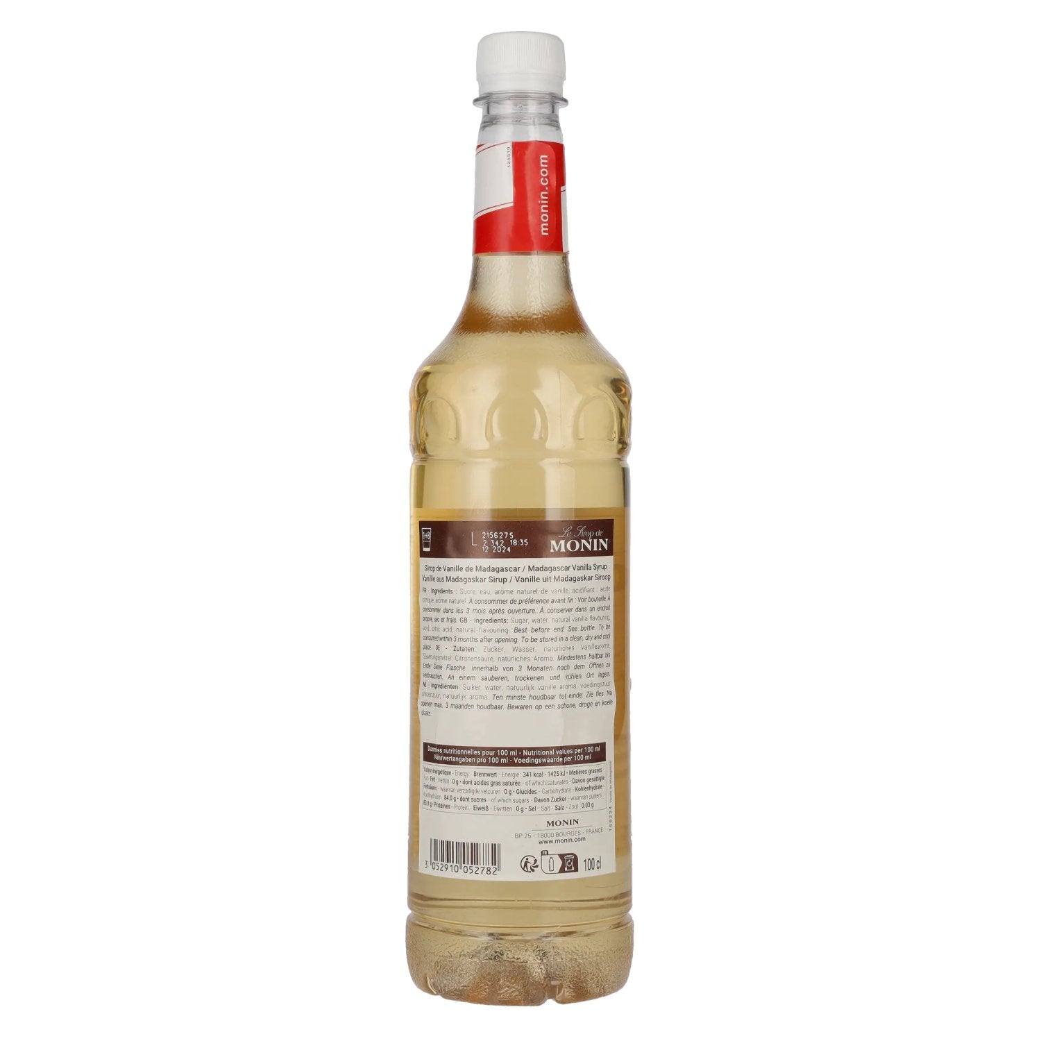 Le Sirop de Monin VANILLE Madagaskar 1l PET