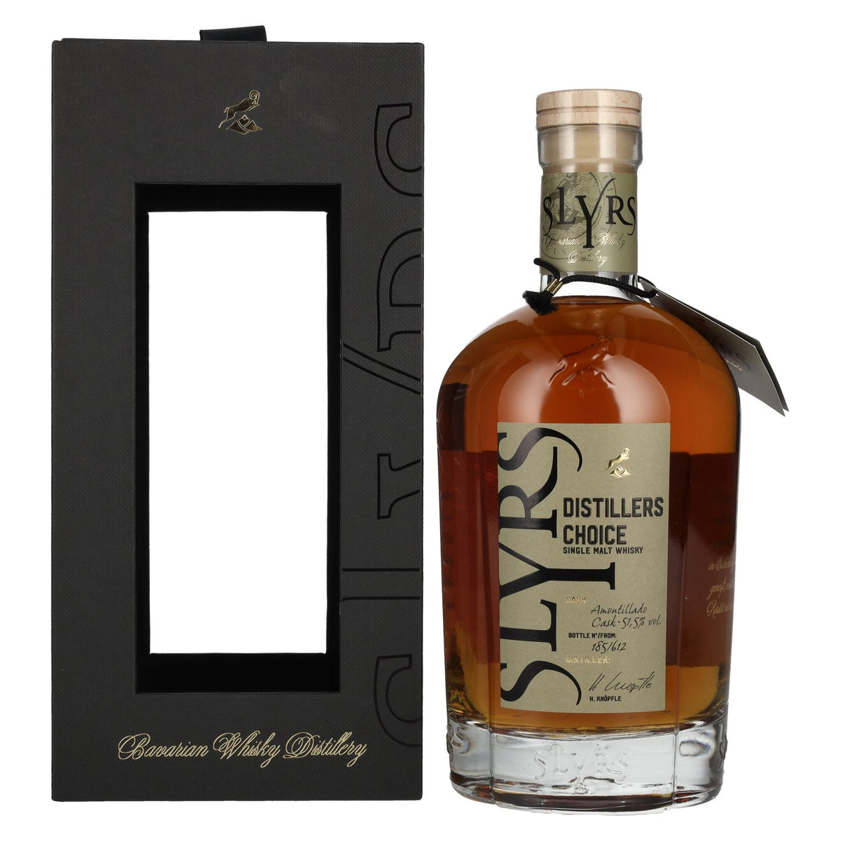 Slyrs DISTILLERS CHOICE Helmut Knöpfle Amontillado Cask Single Malt Whisky 51.5% Vol. 0.7l in Gift Box