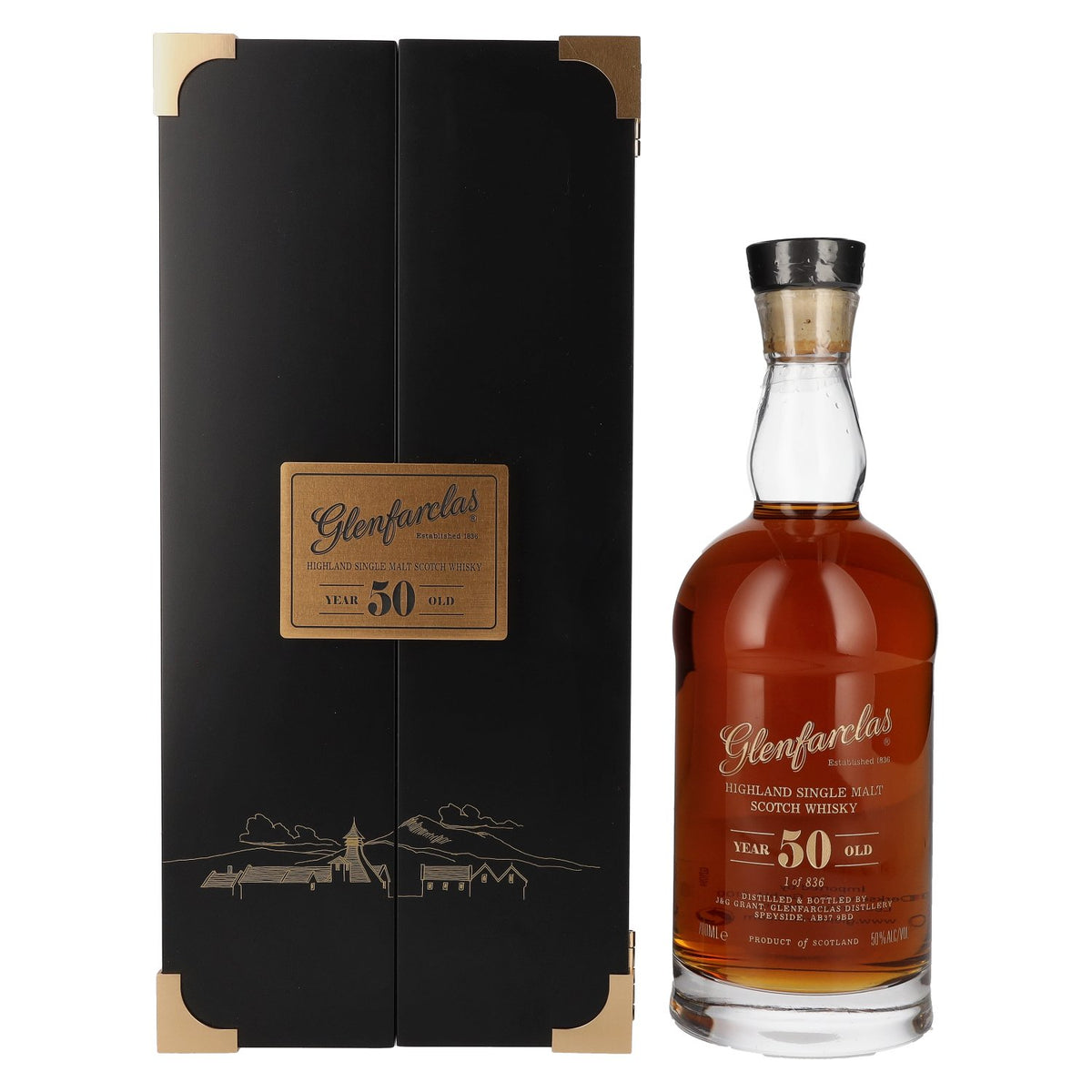 Glenfarclas 50 Years Old Highland Single Malt Scotch Whisky 50% Vol. 0.7l in gift box