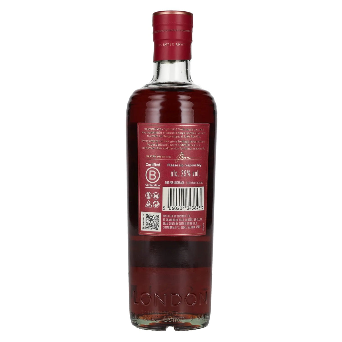 Sipsmith Sloe Gin 29% Vol. 0.7l