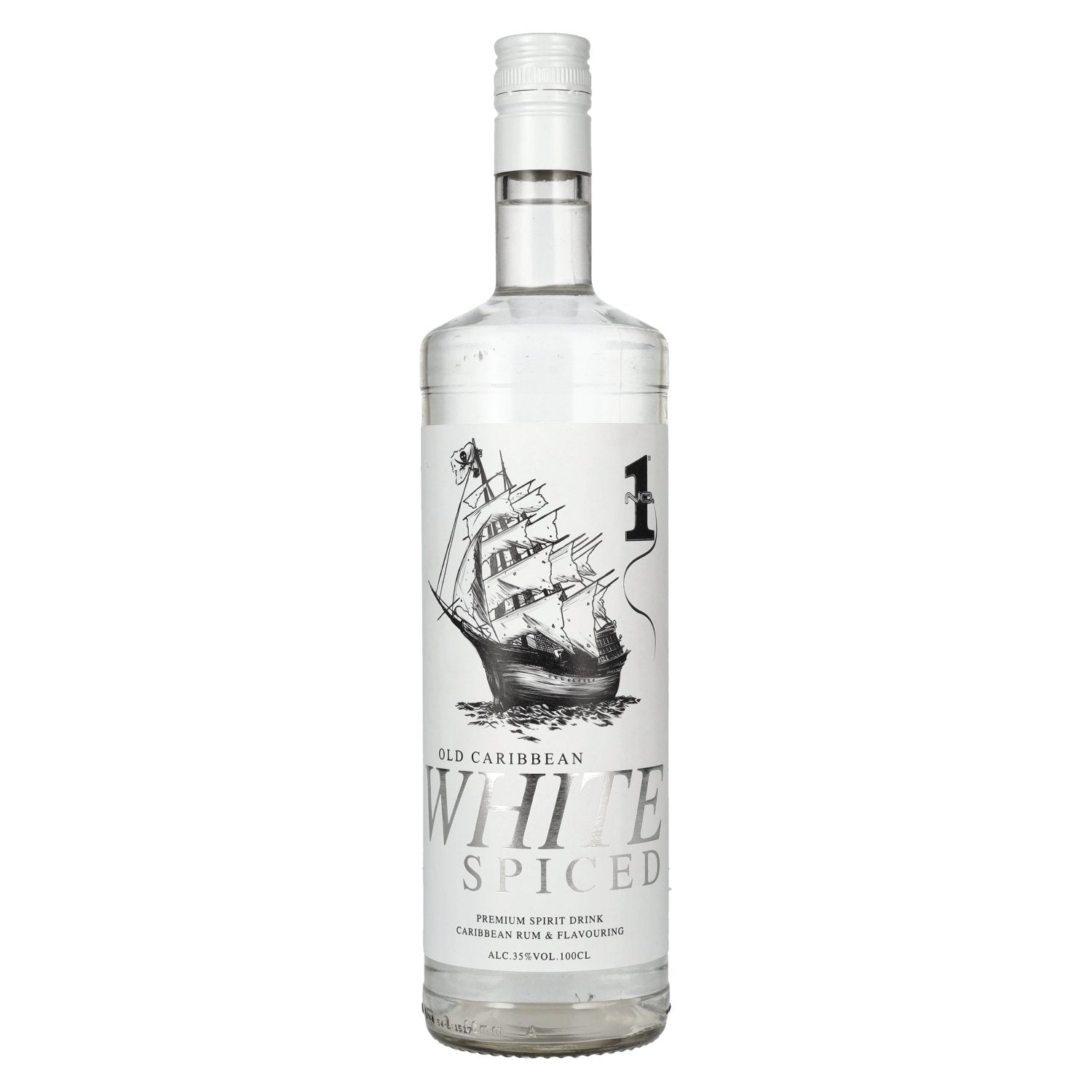 No.1 Old Caribbean WHITE SPICED 35% Vol. 1l