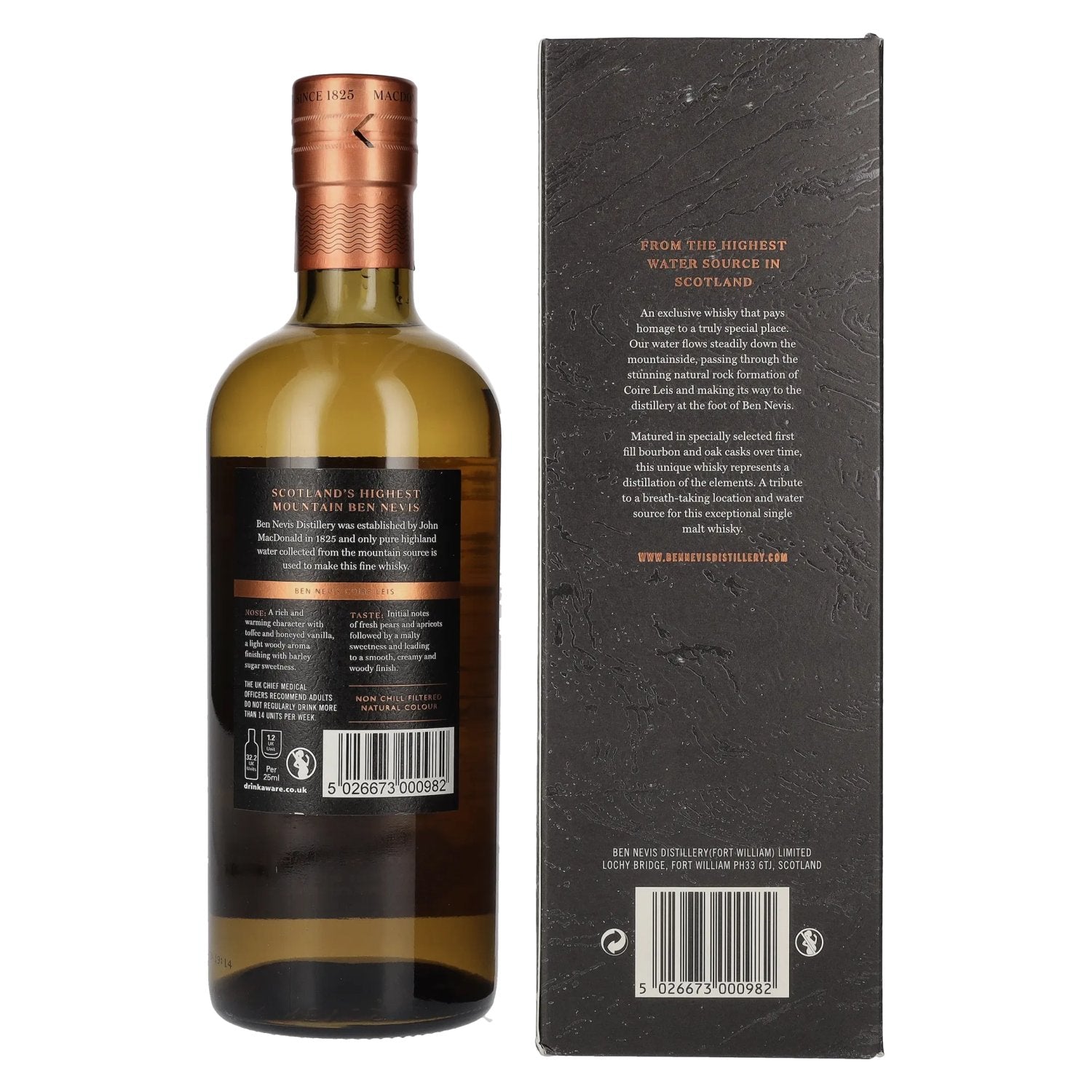 MacDonald's Ben Nevis COIRE LEIS Highland Single Malt 46% Vol. 0,7l in Geschenkbox