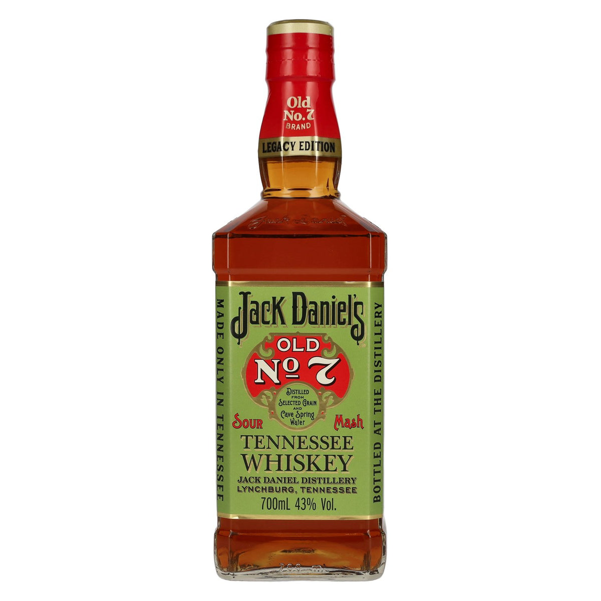 Jack Daniel's Sour Mash Tennessee Whiskey LEGACY EDITION No. 1 – GREEN DESIGN 43% vol. 0.7 l