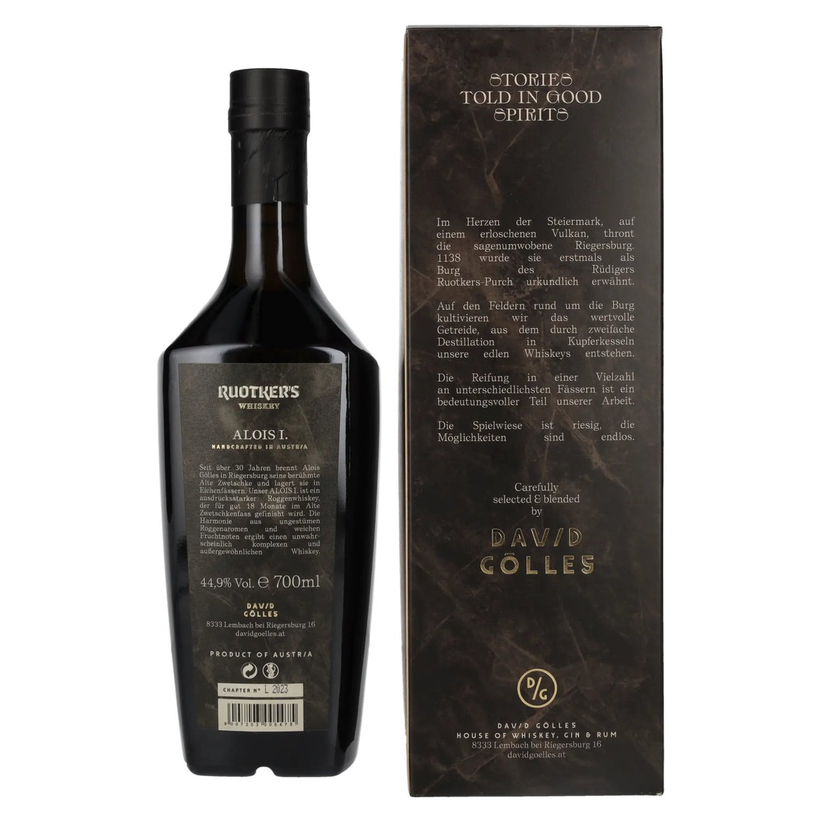 Ruotker's ALOIS I. Whiskey 44.9% Vol. 0.7l in gift box