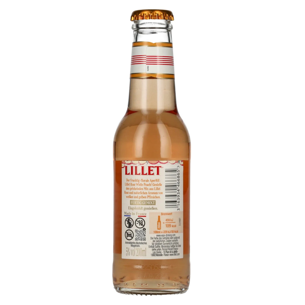 Lillet Rosé White Peach 5% ABV 0.2l