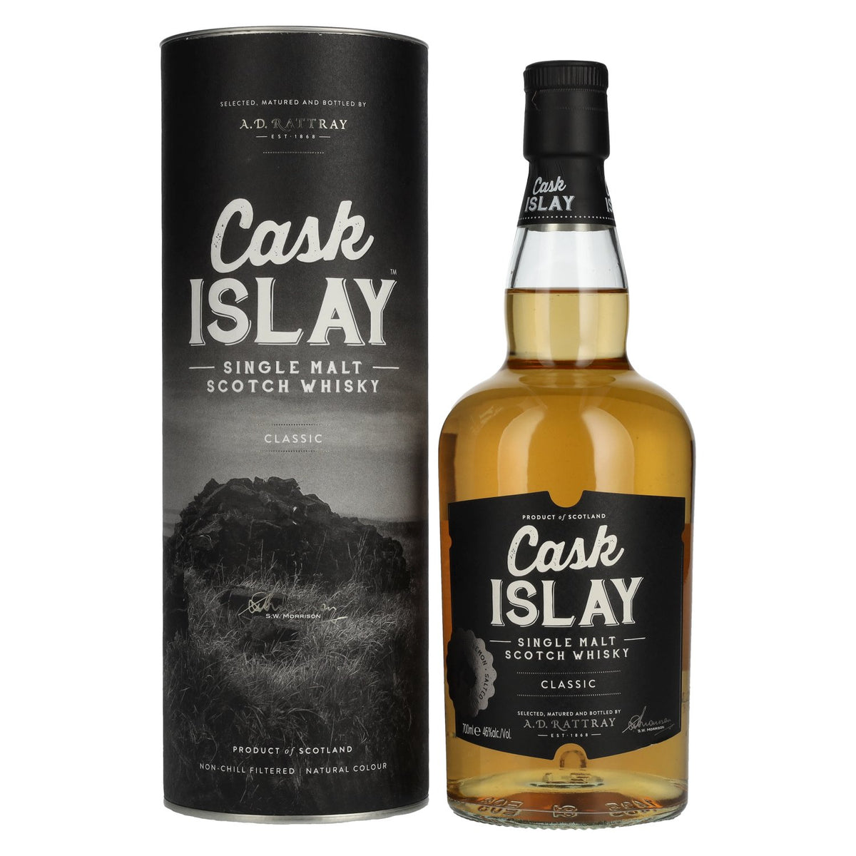 A.D. Rattray Cask ISLAY Single Malt Scotch Whisky 46% ABV 0.7l in a gift box