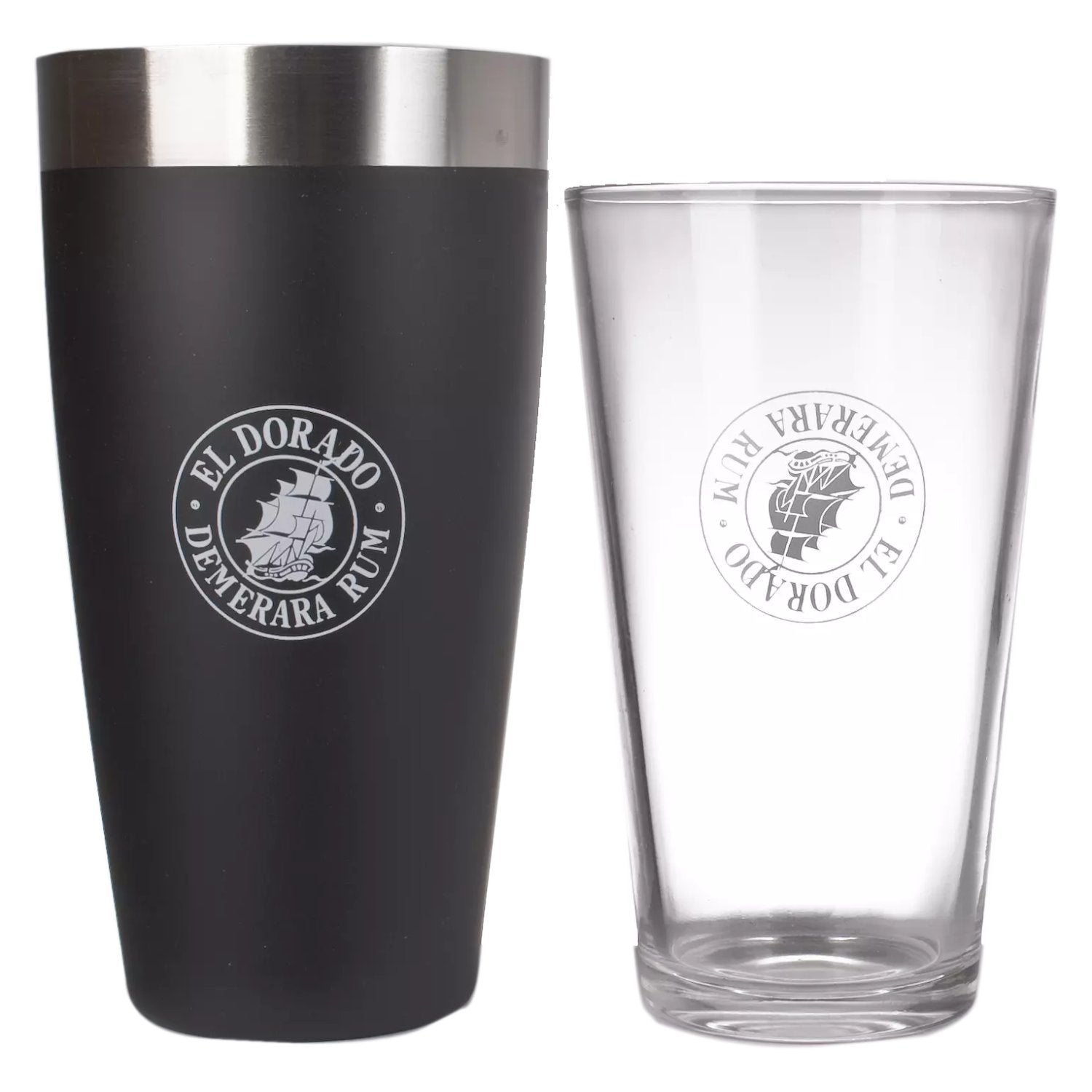 El Dorado Boston Cocktail Shaker with Glass