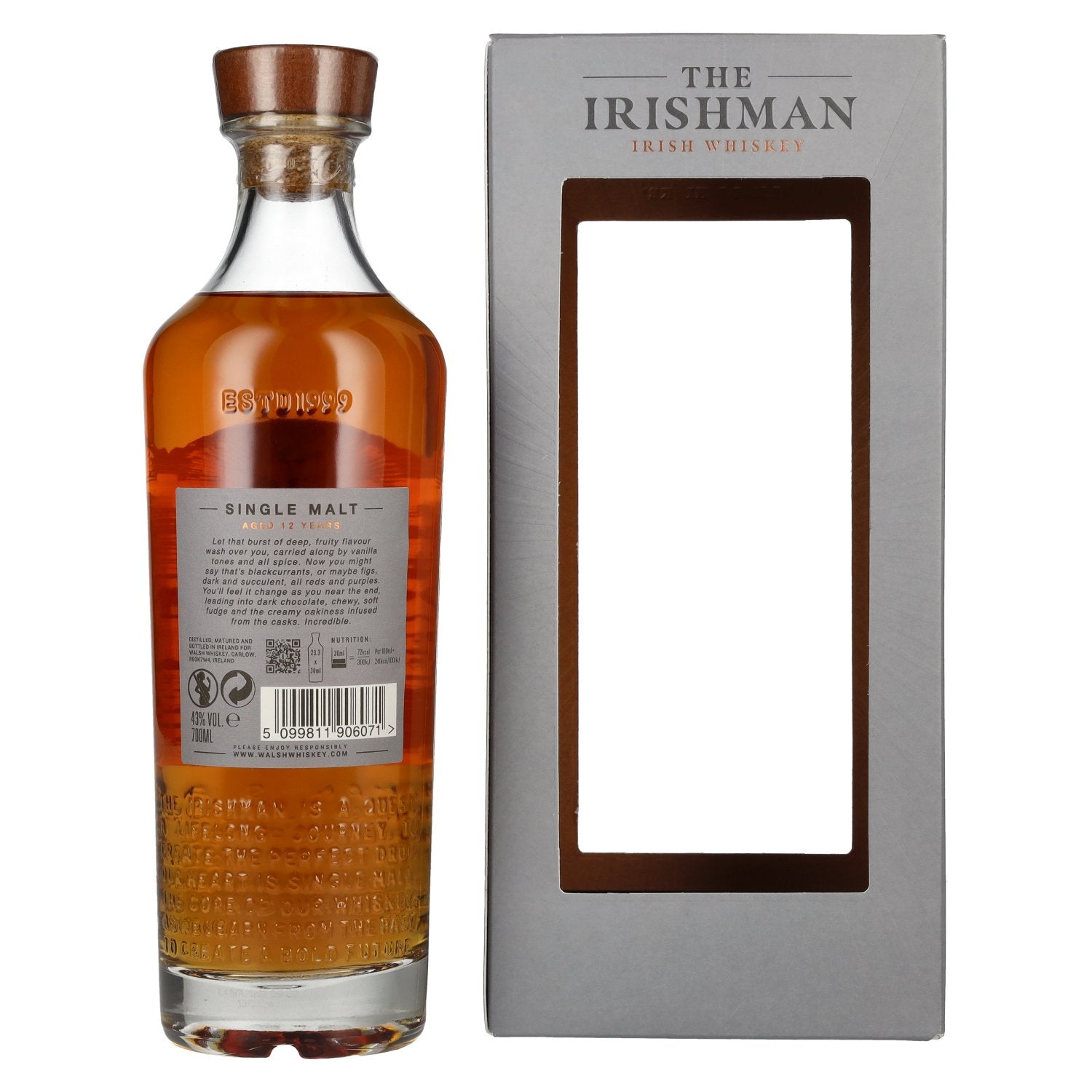 The Irishman 12 Years Old Single Malt Irish Whiskey 43% Vol. 0.7l in Gift Box