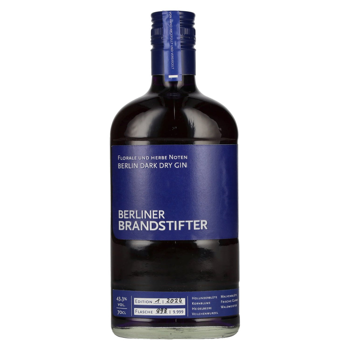 Berliner Brandstifter Berlin DARK Dry Gin Edition 1. 2024 43.3% vol. 0.7l