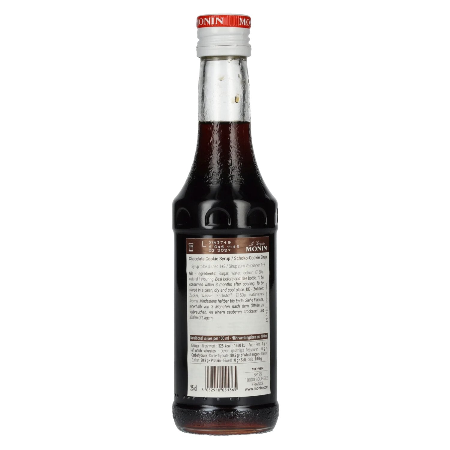 Monin Chocolate Cookie Syrup 0.25l