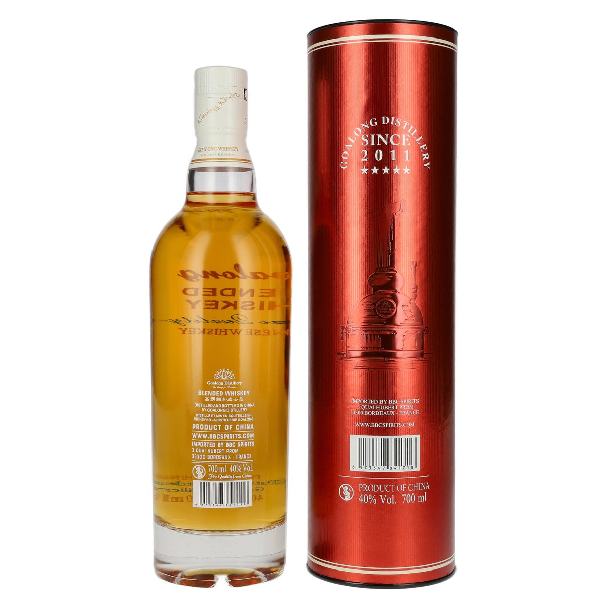 Goalong Premium Blended OAK CASK Chinese Whisky 40% vol. 0.7 l in a gift box