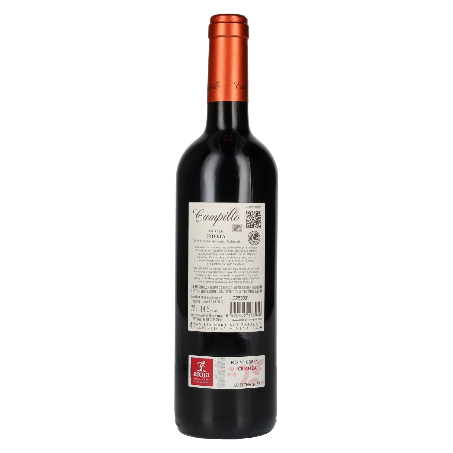 Campillo Crianza Rioja DOC 2022 14.5% Vol. 0.75l