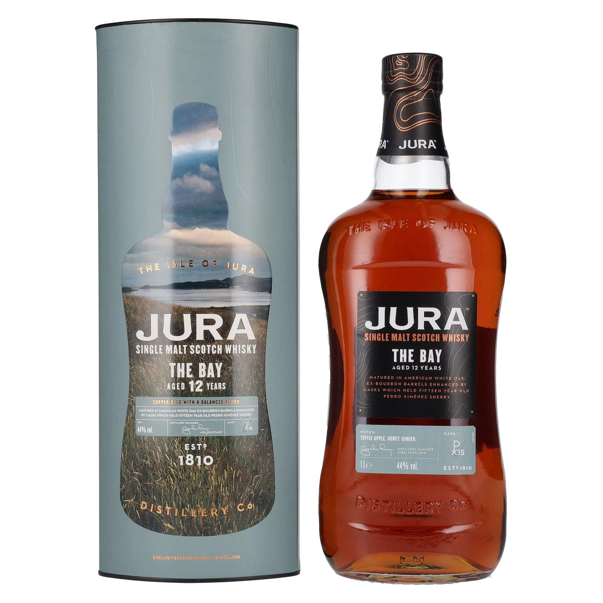 Jura THE BAY 12 Years Old Single Malt Scotch Whisky 44% Vol. 1l in Geschenkbox