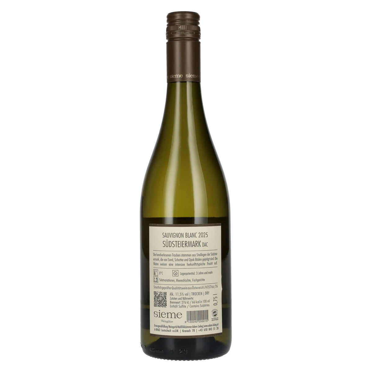 Adam-Lieleg Sauvignon Blanc South Styria DAC 2025 11.5% vol. 0.75 l