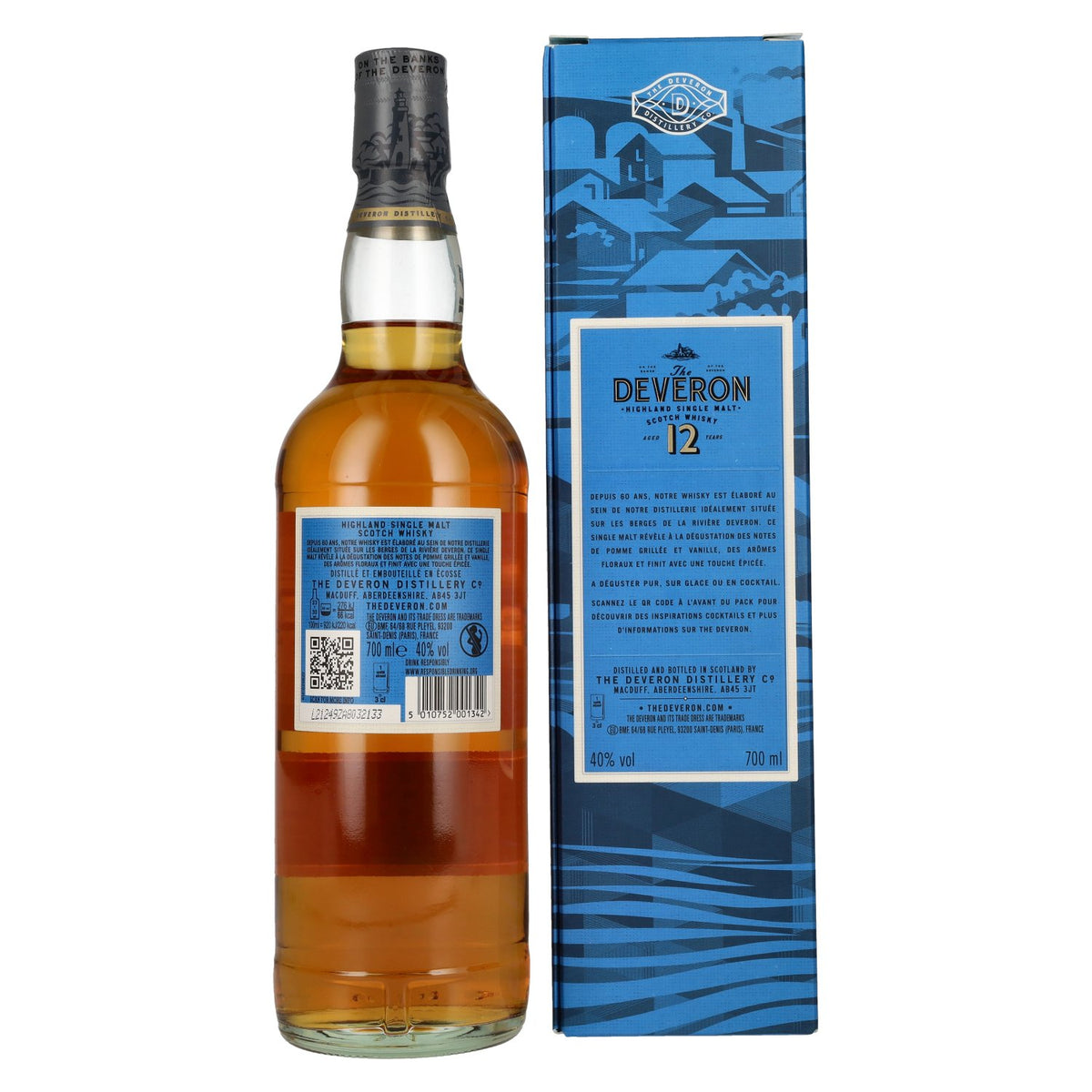 The Deveron 12 Years Old Highland Single Malt 40% vol. 0.7 l in a gift box