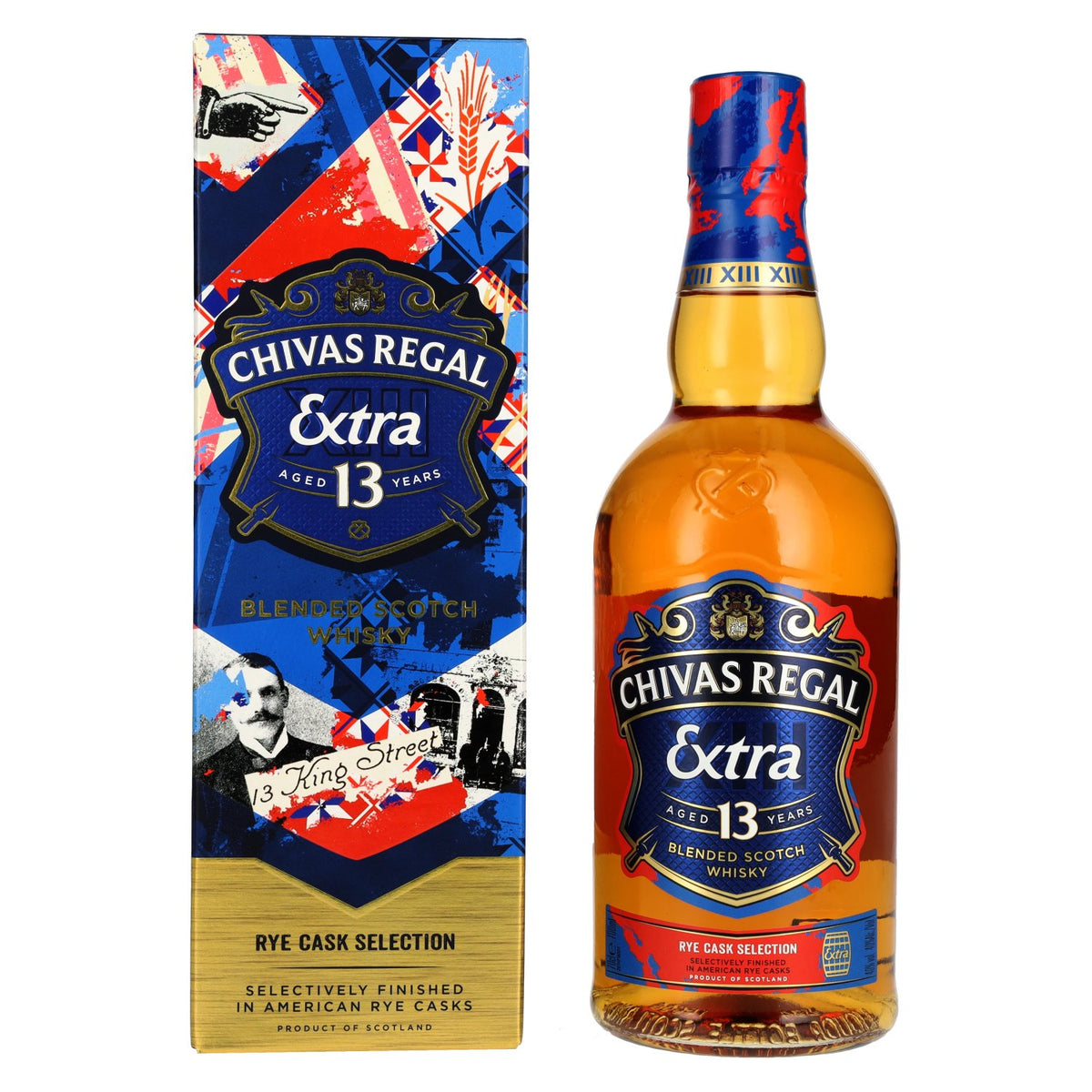 Chivas Regal EXTRA 13 Years Old AMERICAN RYE CASKS Finish 40% vol. 0.7 l in a gift box