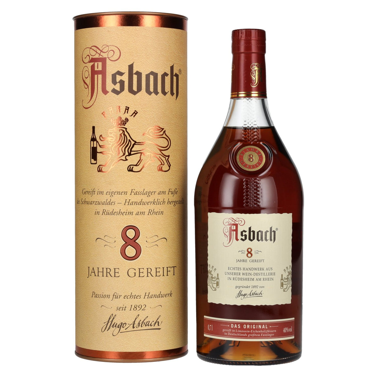 Asbach Privatbrand 8 Years 40% Vol. 0.7l in Gift Box