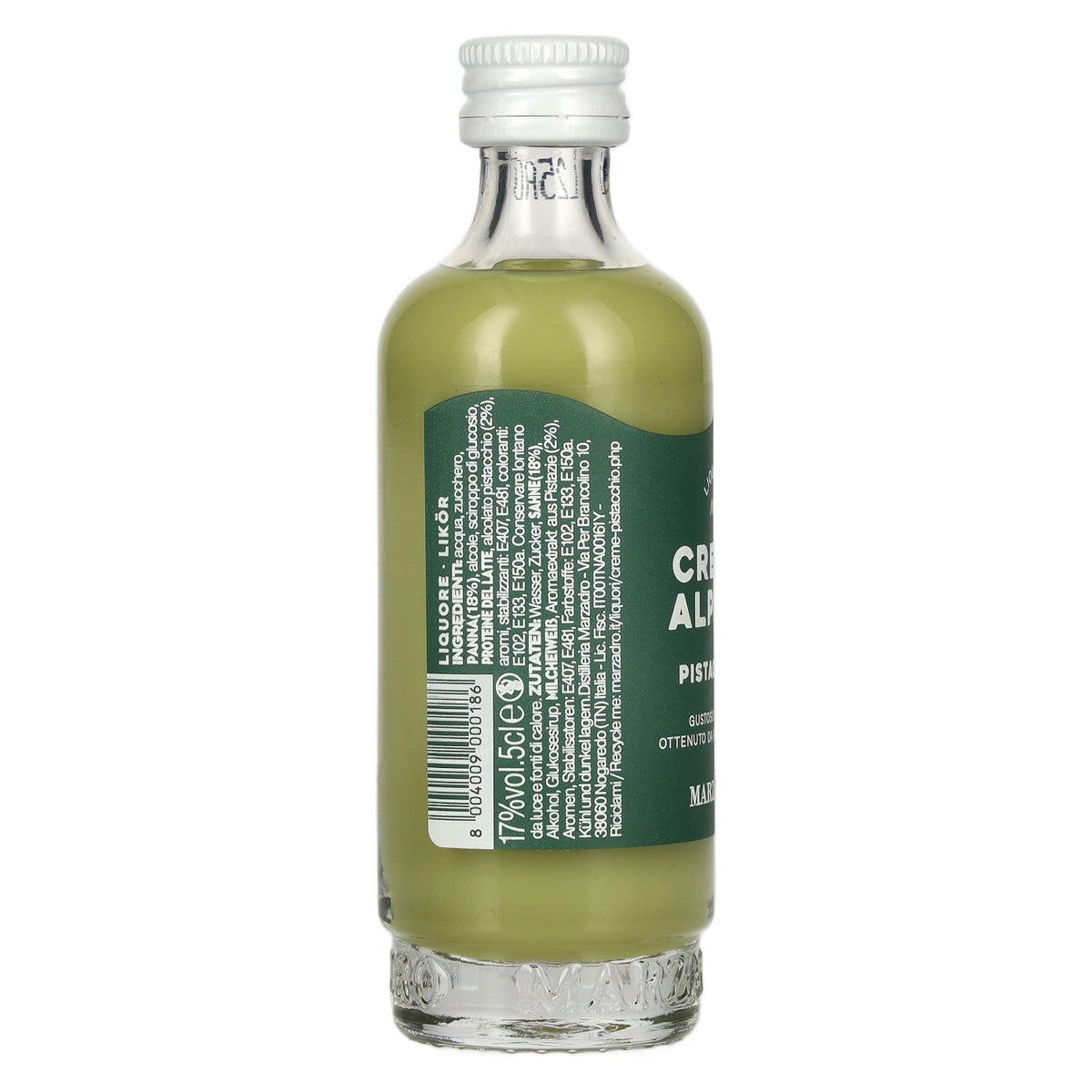 Marzadro Crema Alpina Pistachio Liqueur 17% ABV 0.05 l