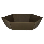 Hexagonal Gift Basket GREEN Open Wave large