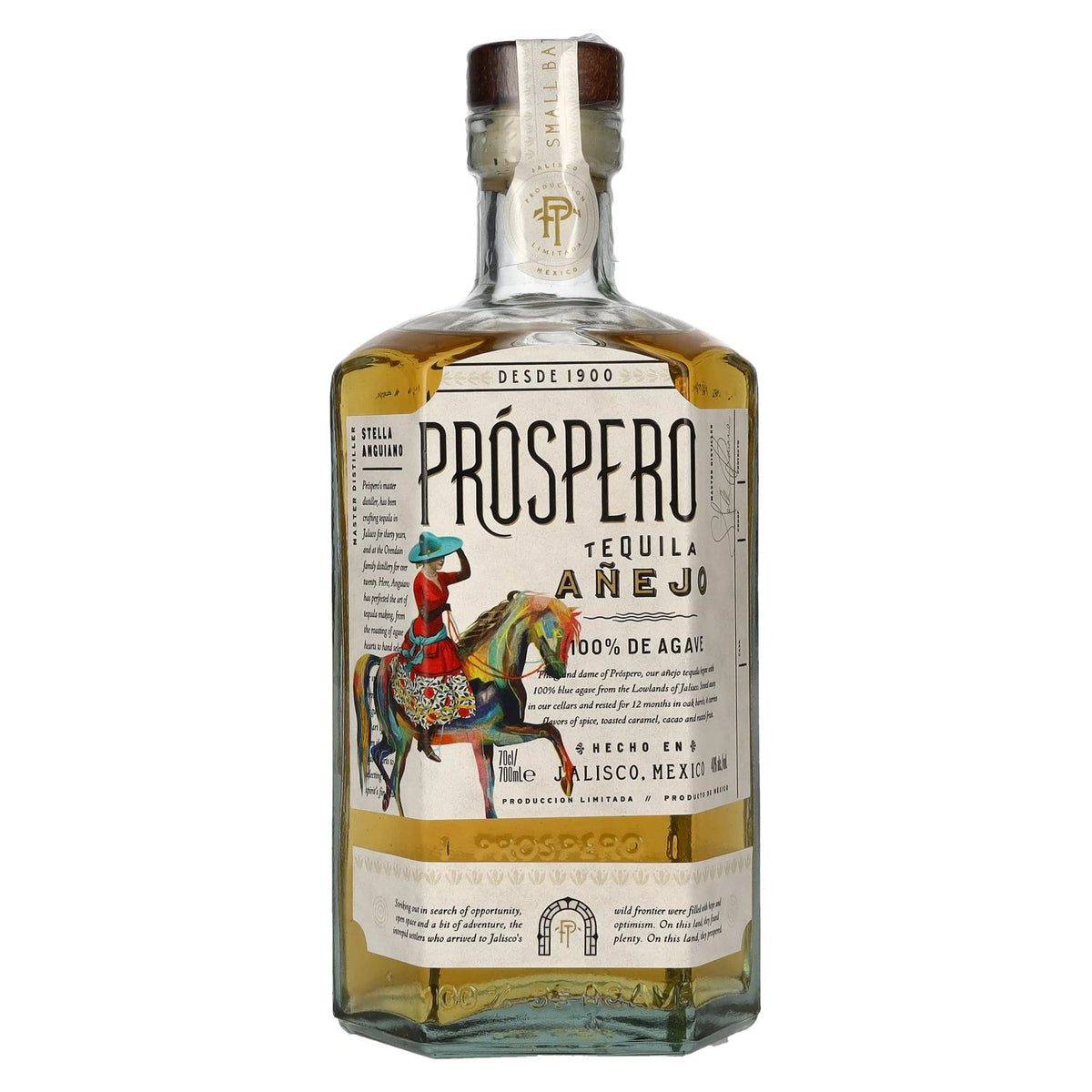 Próspero Tequila Añejo 100% Agave by Rita Ora 40% Vol. 0.7l