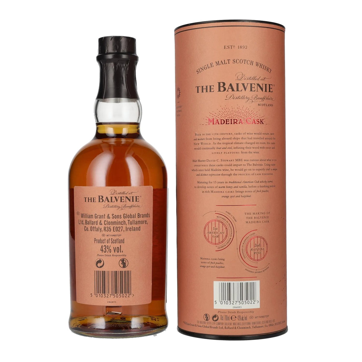 Balvenie 15 Years Old Madeira Cask Finish 43% vol. 0.7 l in a gift box