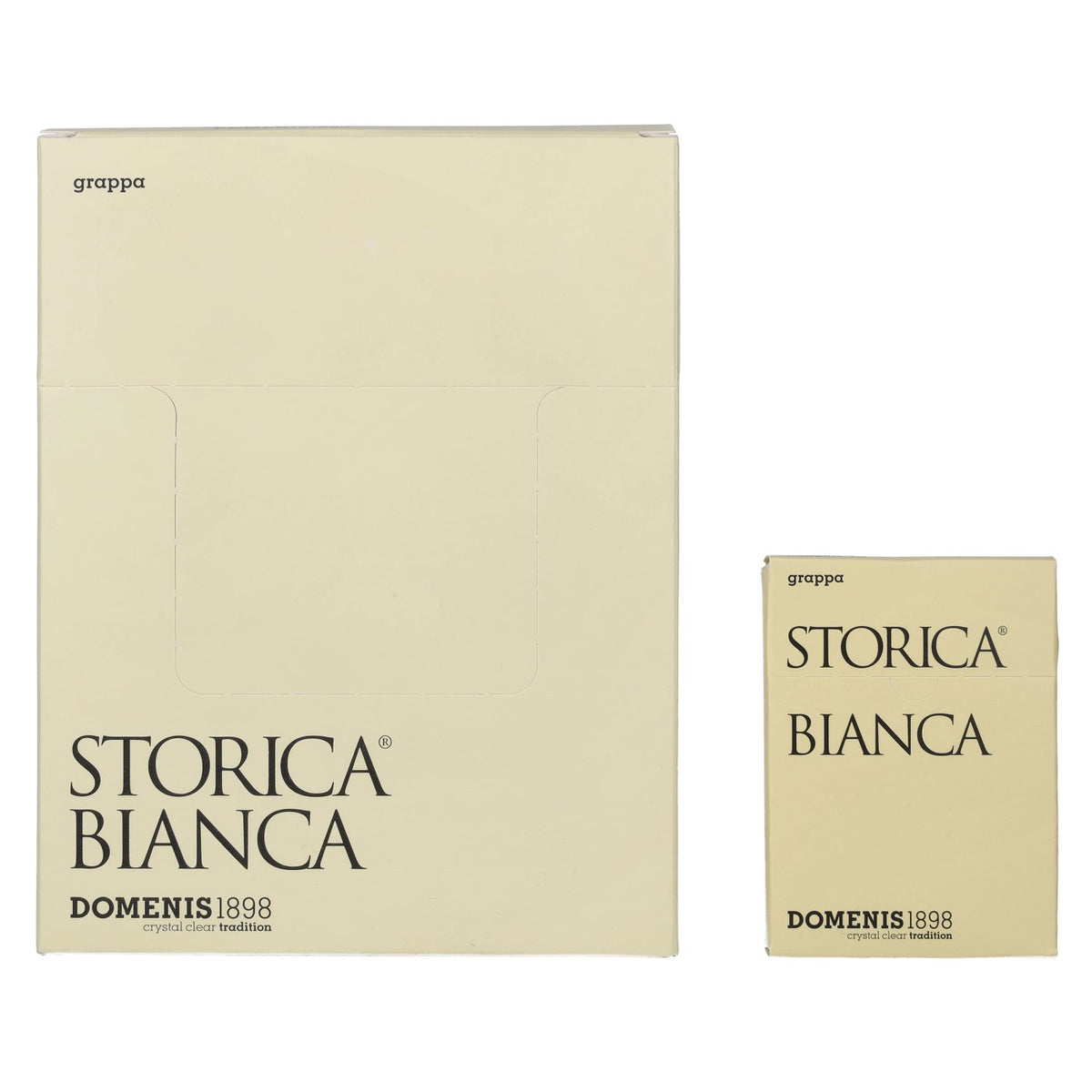 Domenis 1898 STORICA BIANCA Grappa 50% Vol. 10x10x0,005l in gift box