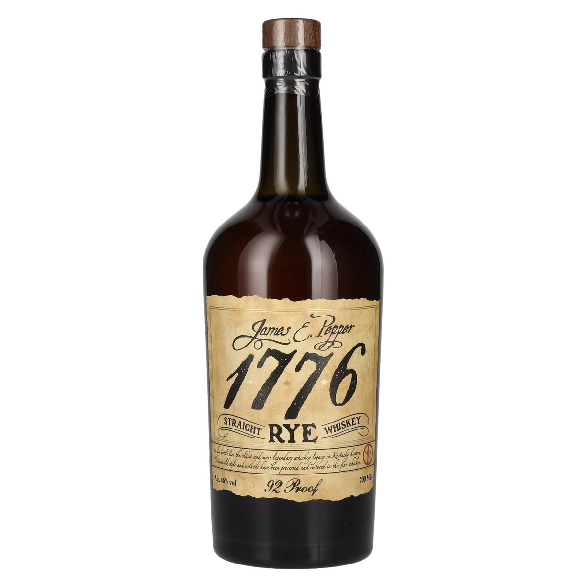 1776 James E. Pepper Straight RYE Whisky 46% ABV 0.7l