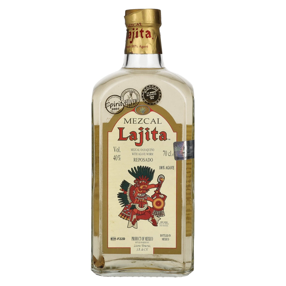 Lajita Mezcal REPOSADO with Agave Worm 40% Vol. 0.7l