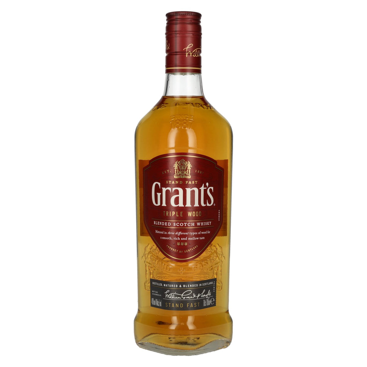Grant's TRIPLE WOOD Blended Scotch Whisky 40% Vol. 0,7l