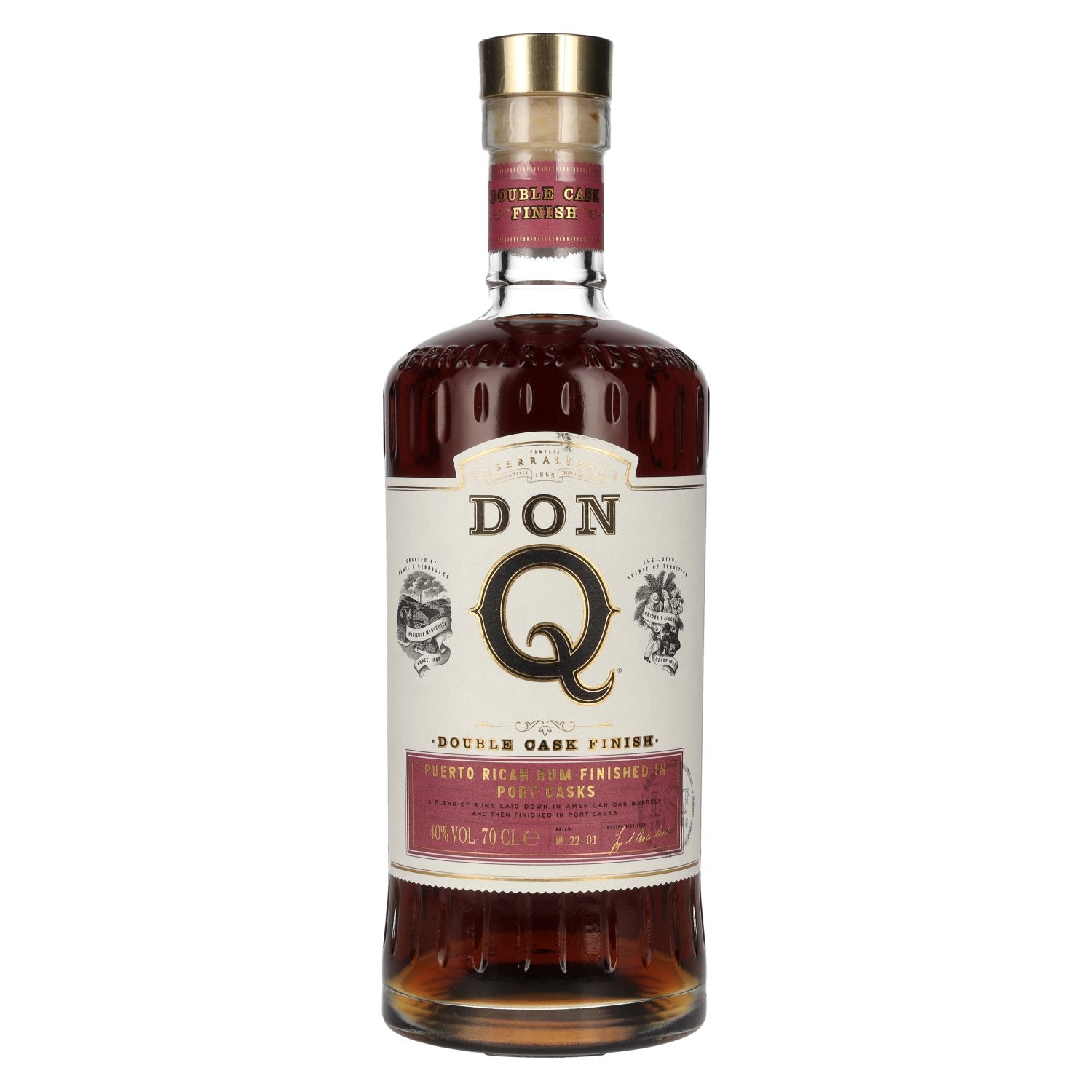 Don Q Double Cask PORT CASK FINISH Rum 40% Vol. 0.7l