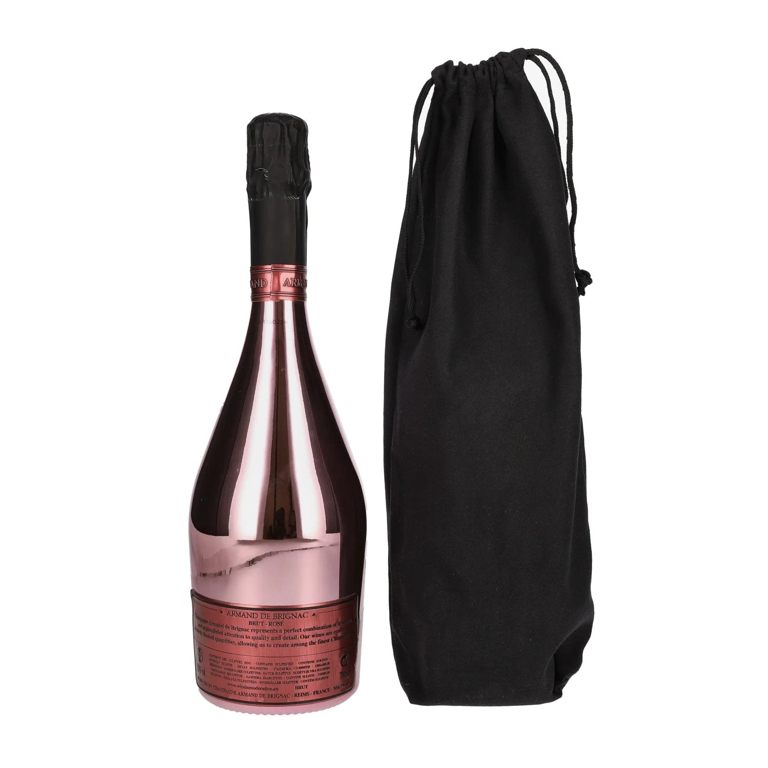 Armand de Brignac Champagne Rosé Brut 12,5% Vol. 0,75l in Velvet Bag