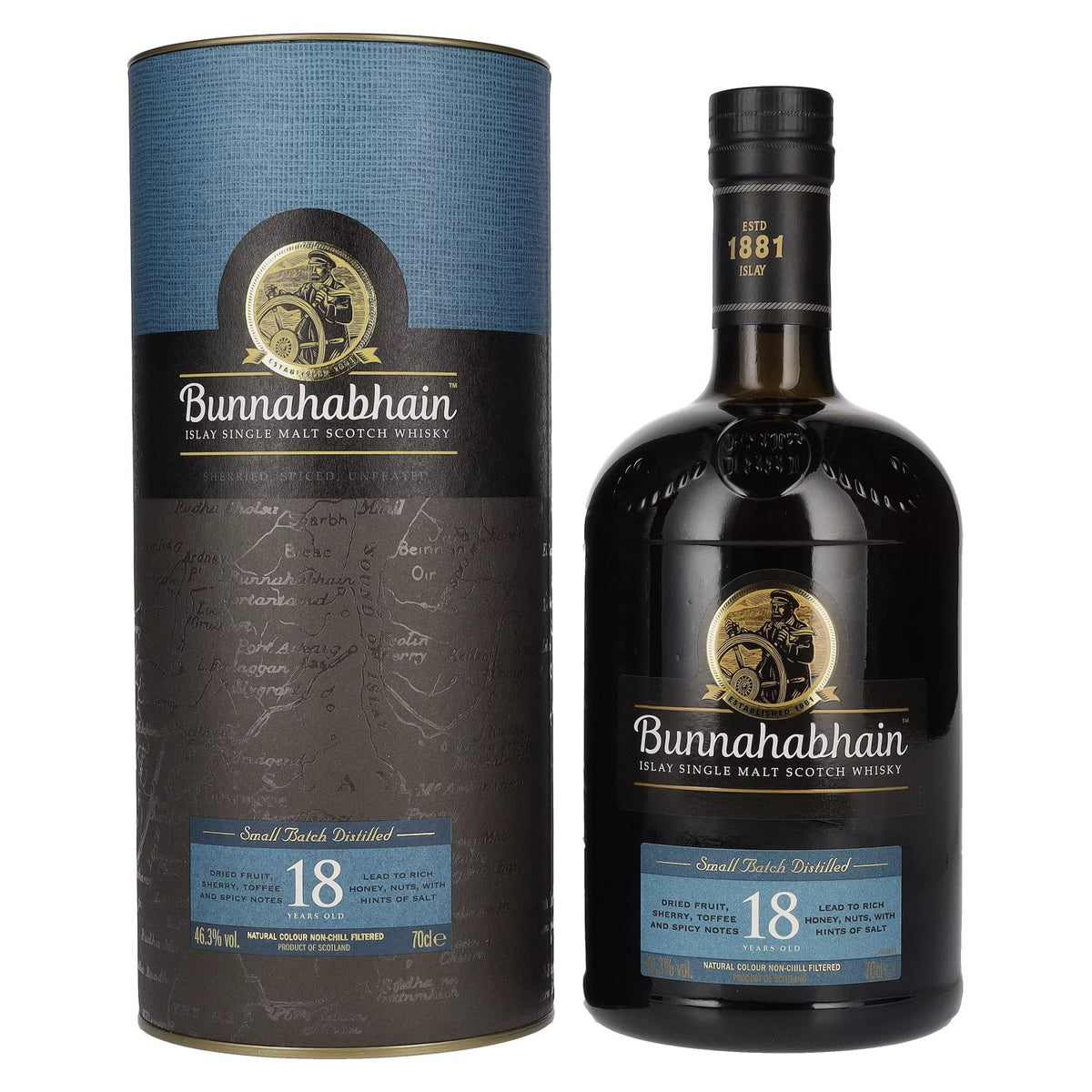 Bunnahabhain 18 Years Old Islay Single Malt Scotch Whisky 46.3% Vol. 0.7l in Gift Box