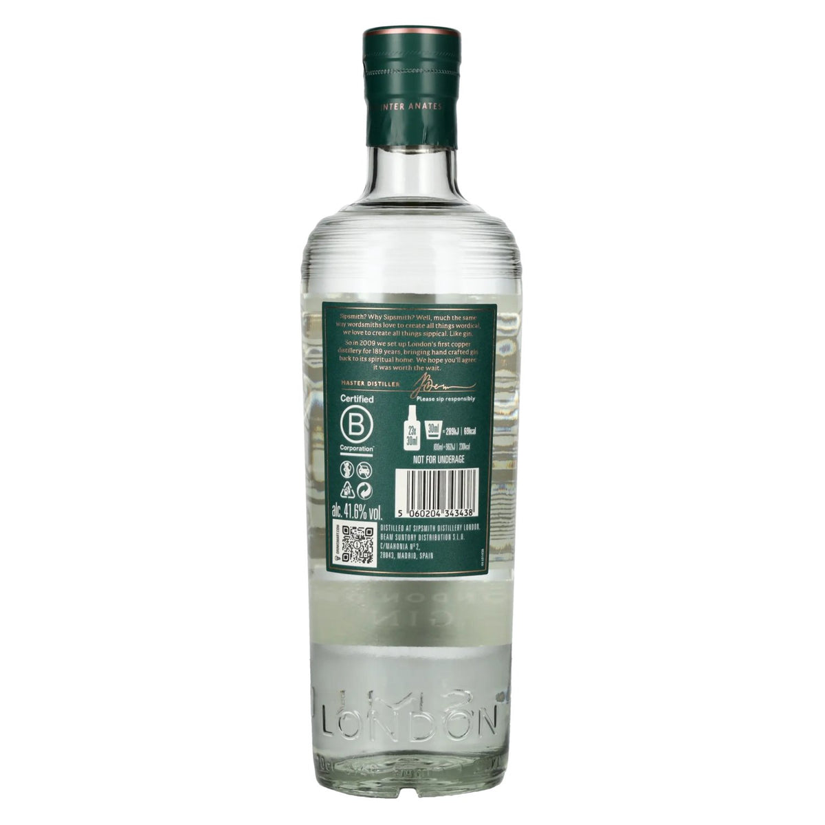 Sipsmith London Dry Gin 41.6% Vol. 0.7l