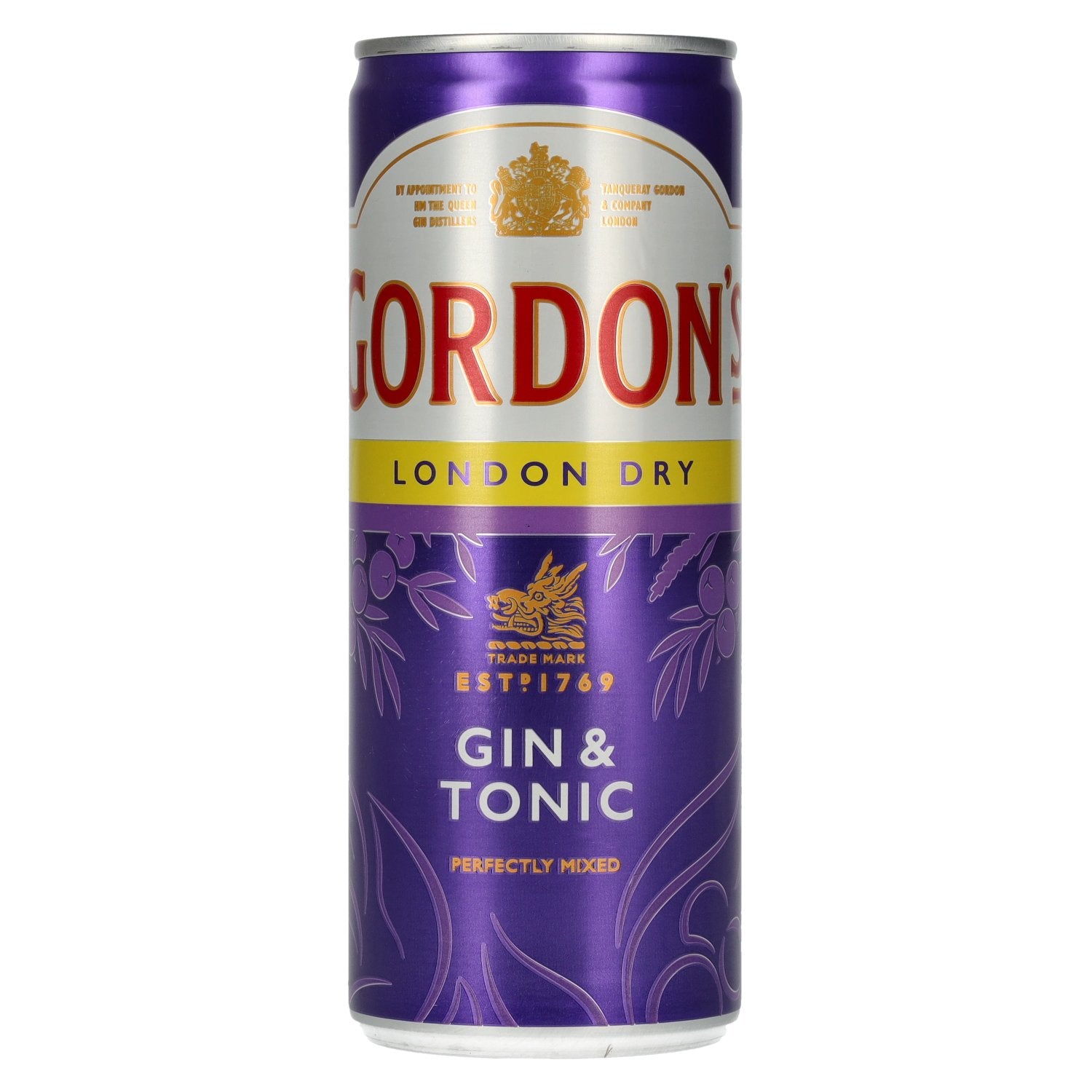 Gordon's London Dry Gin & Tonic 6.4% Vol. 0.25l Can Deposit