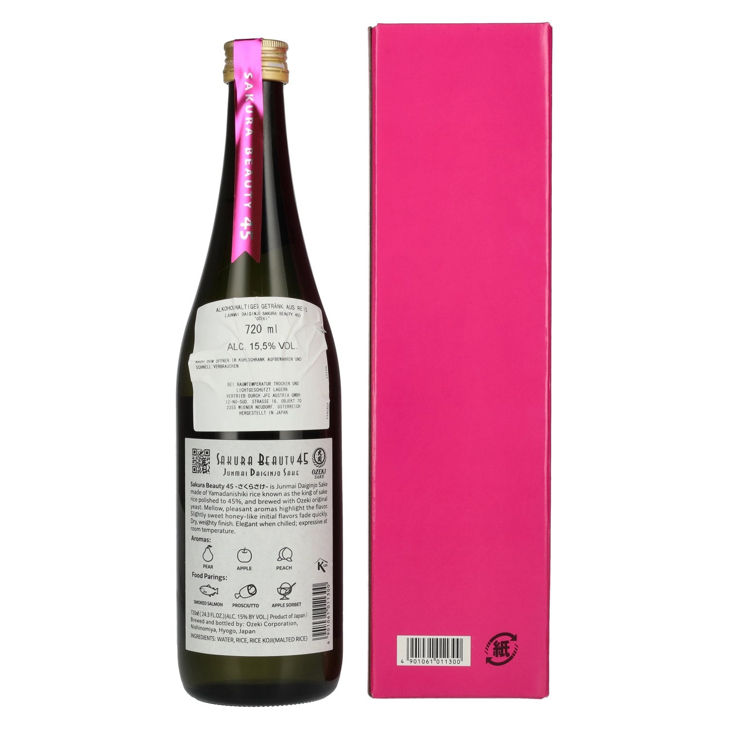 Ozeki Junmai Daiginjo Sakura Beauty 45 15,5% Vol. 0,72l in Geschenkbox