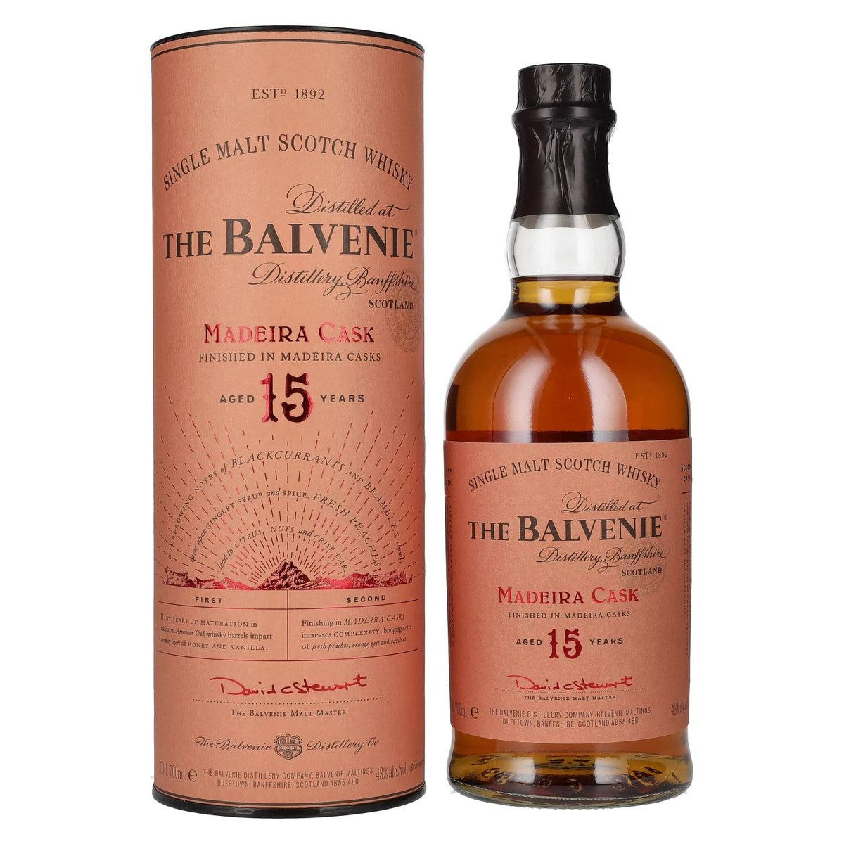 Balvenie 15 Years Old Madeira Cask Finish 43% vol. 0.7 l in a gift box