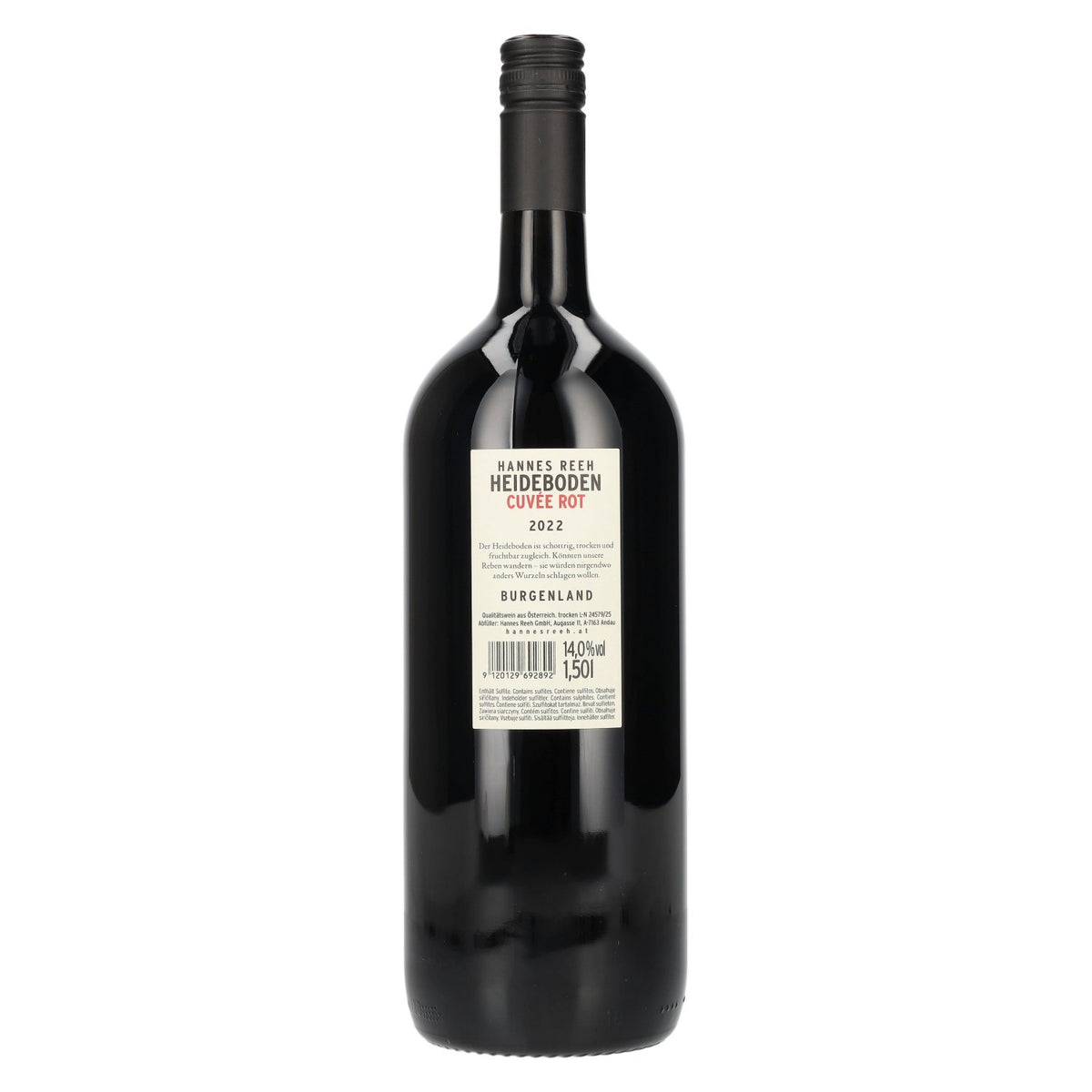 Hannes Reeh Heideboden Cuvée Red 2022 14% vol. 1.5 l