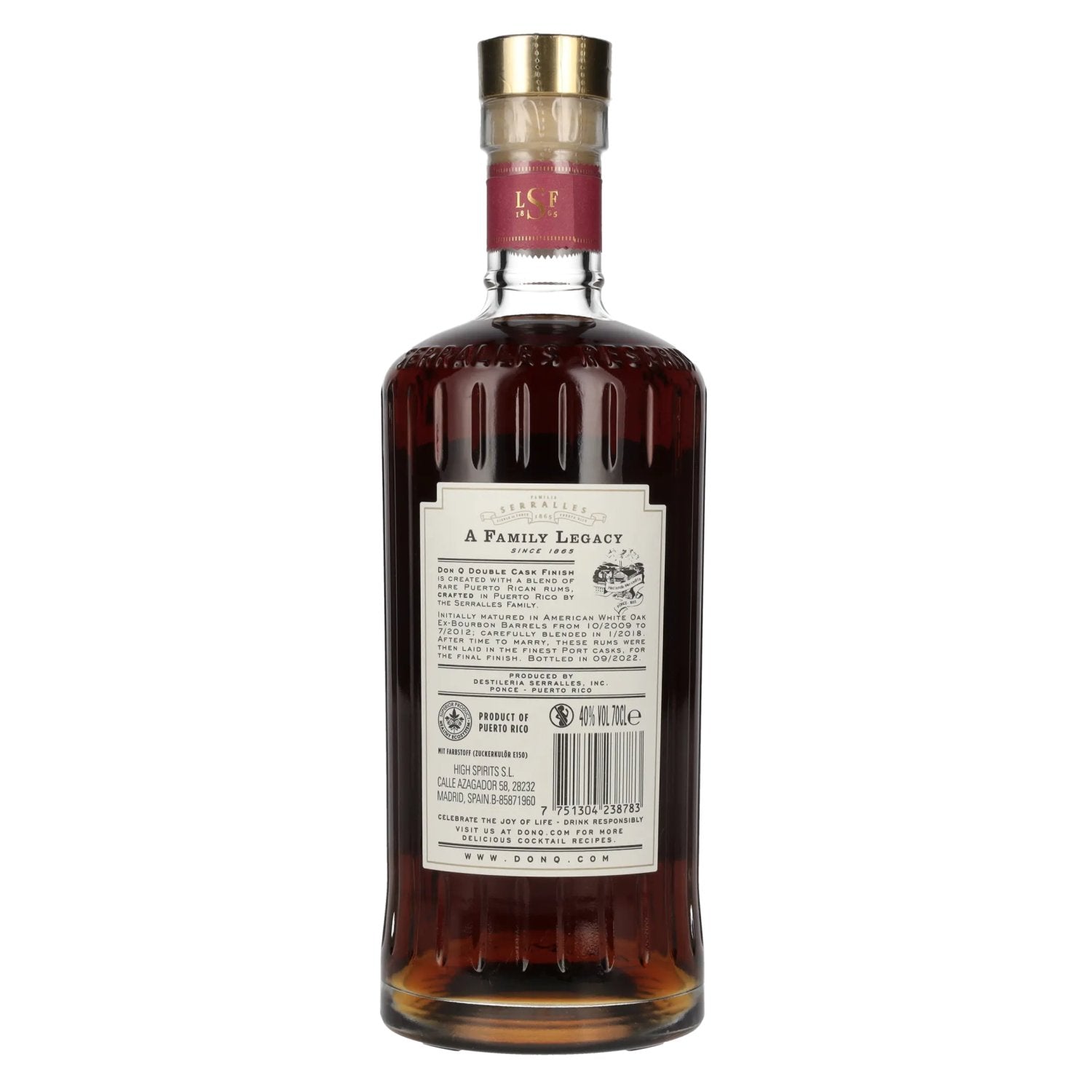 Don Q Double Cask PORT CASK FINISH Rum 40% Vol. 0.7l