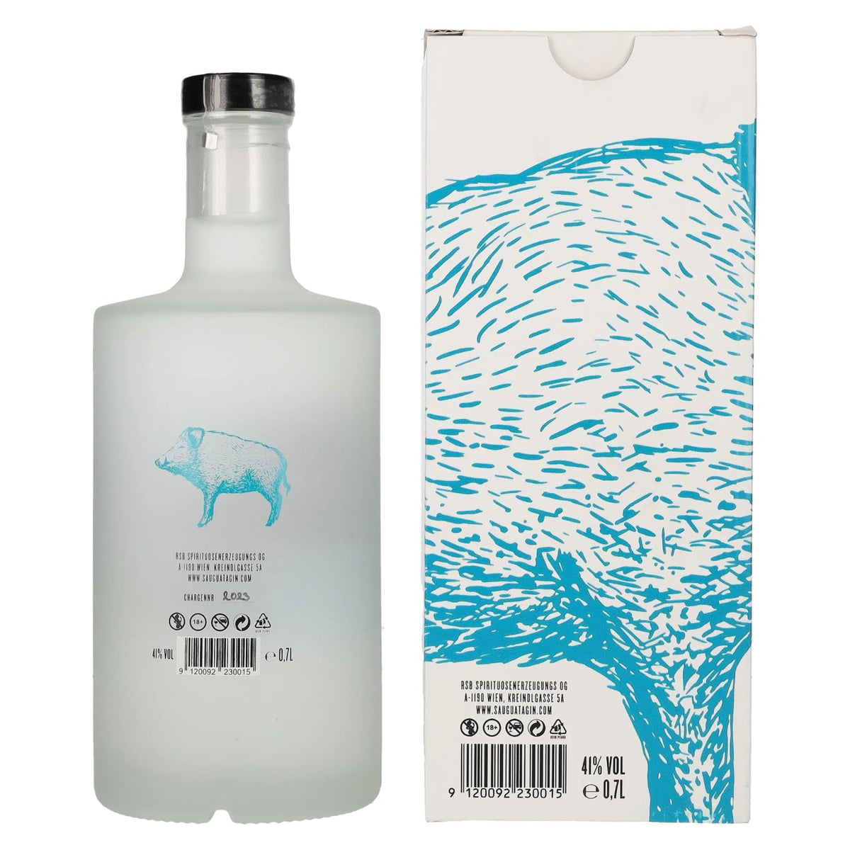 Sau-Guata Gin 41% Vol. 0.7L in gift box