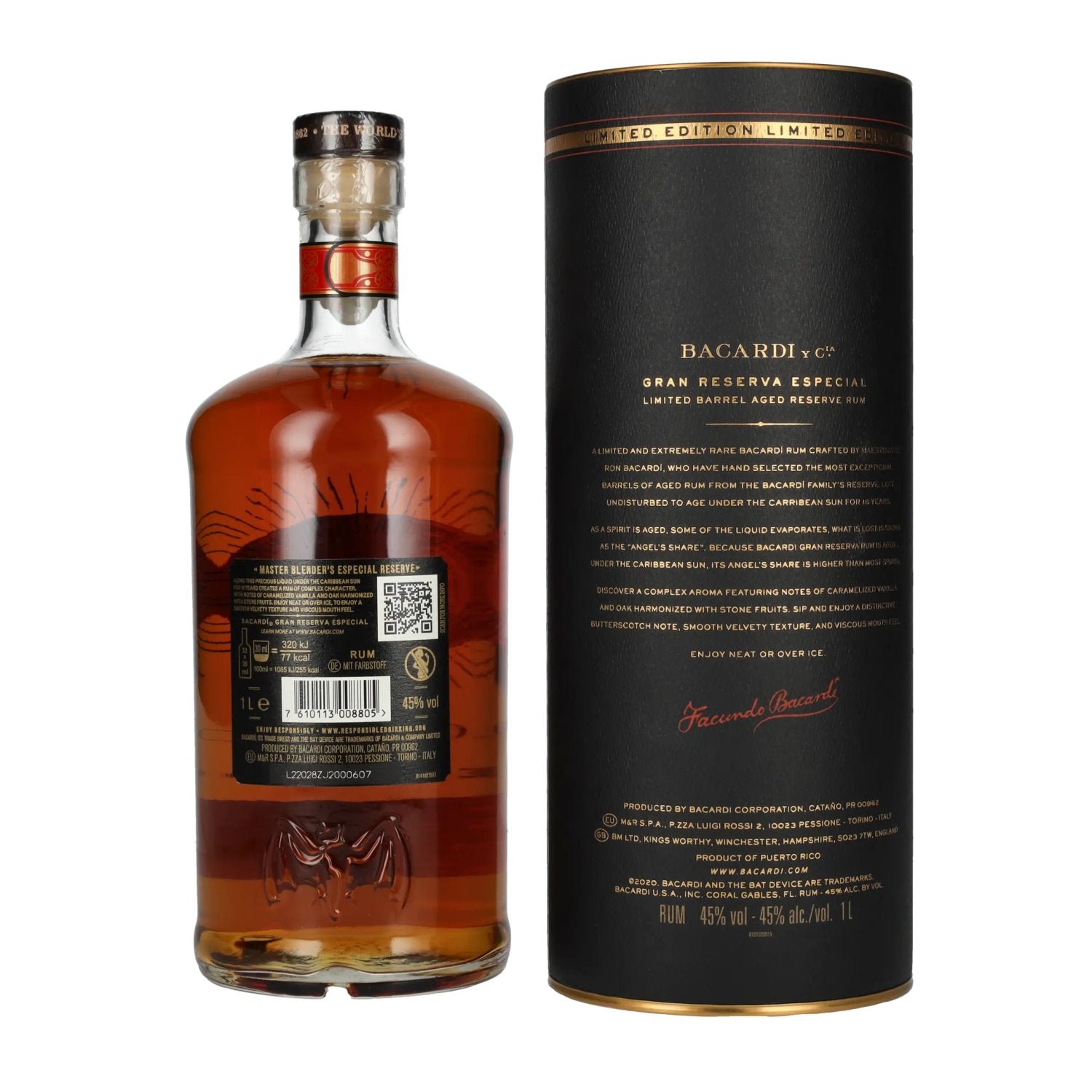 Bacardi 16 Years Old Gran Reserva Especial Limited Edition 45% Vol. 1l in Geschenkbox