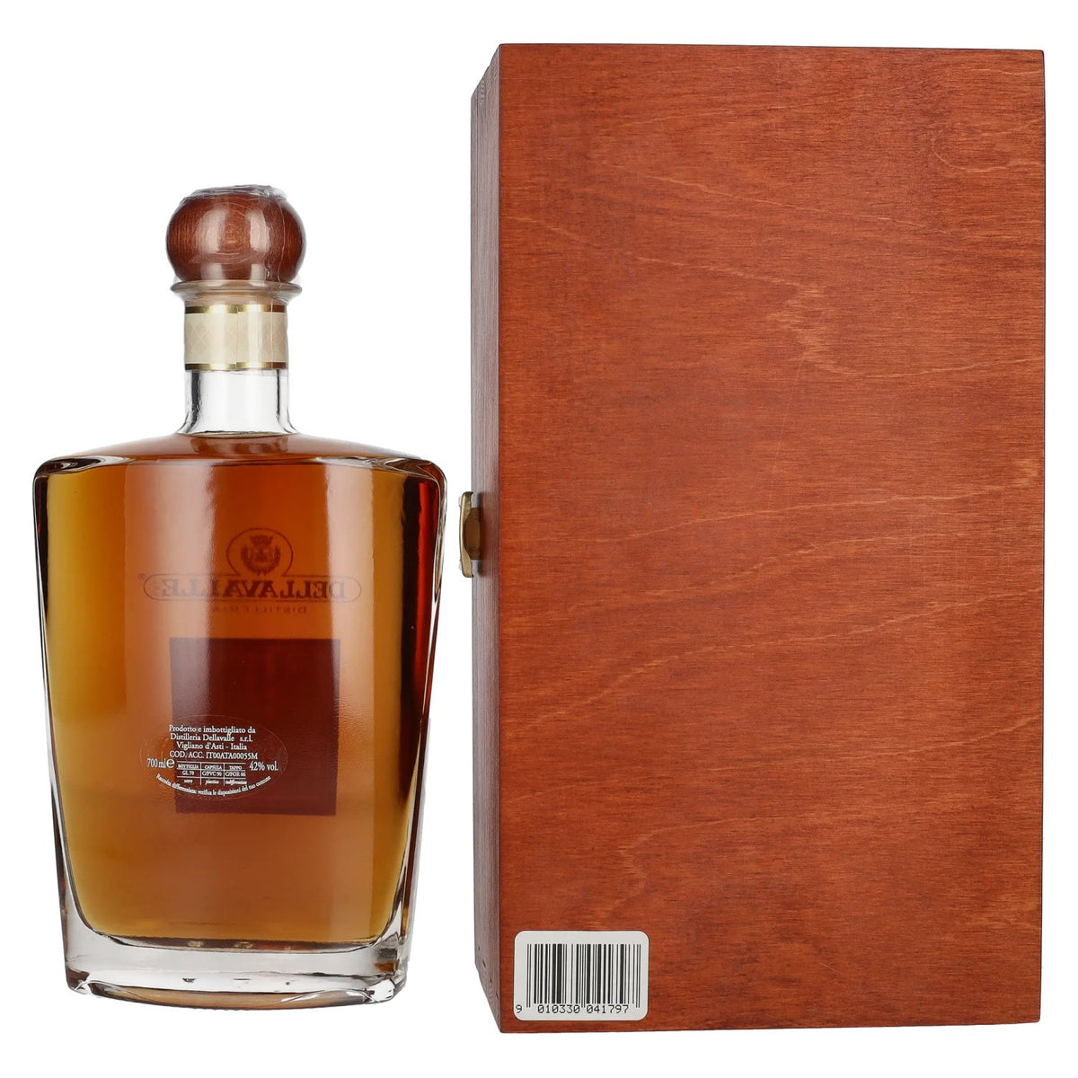 Dellavalle Grappa Aged in WHISKY Glen Scotia & Bowmore Casks 2007 42% Vol. 0.7l in Wooden Box