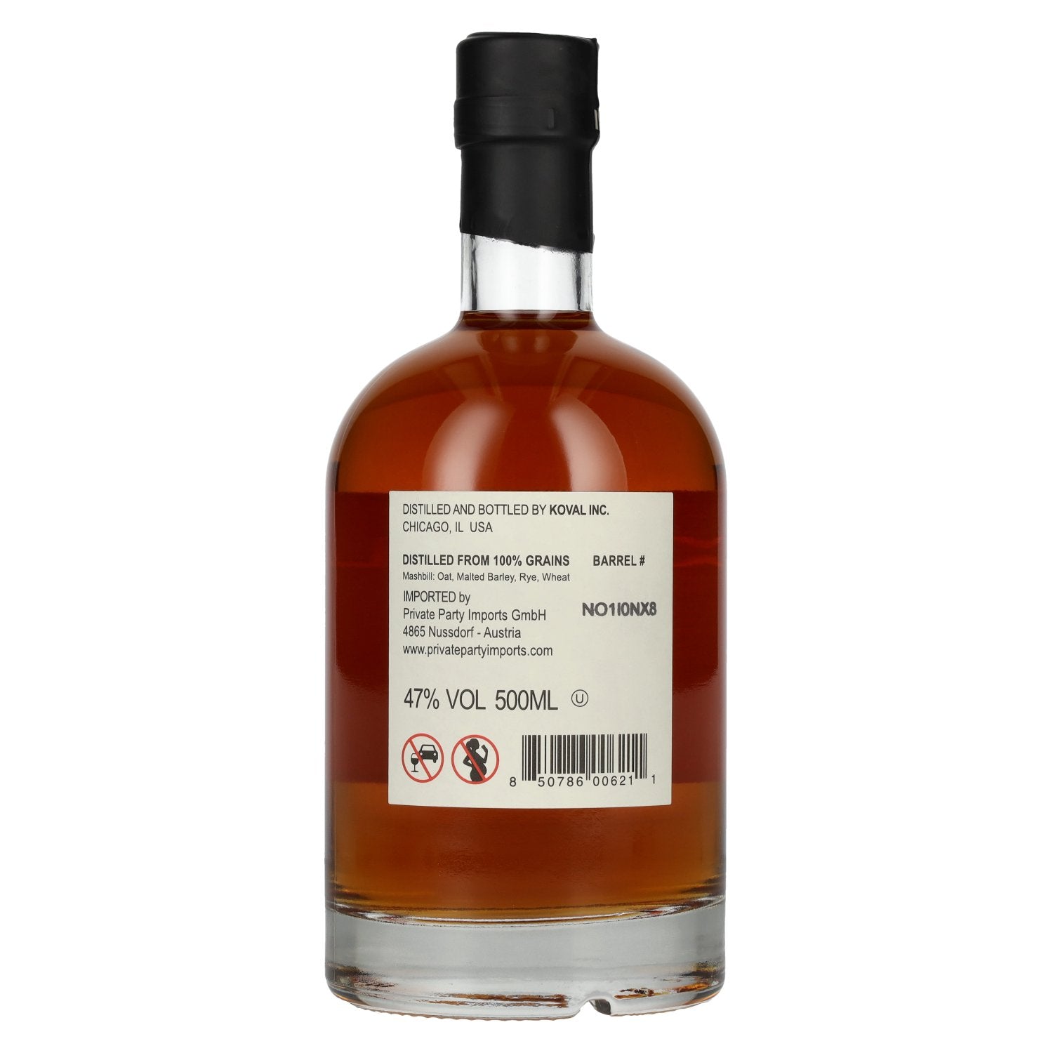 Koval Four Grain Single Barrel Whiskey 47% Vol. 0,5l