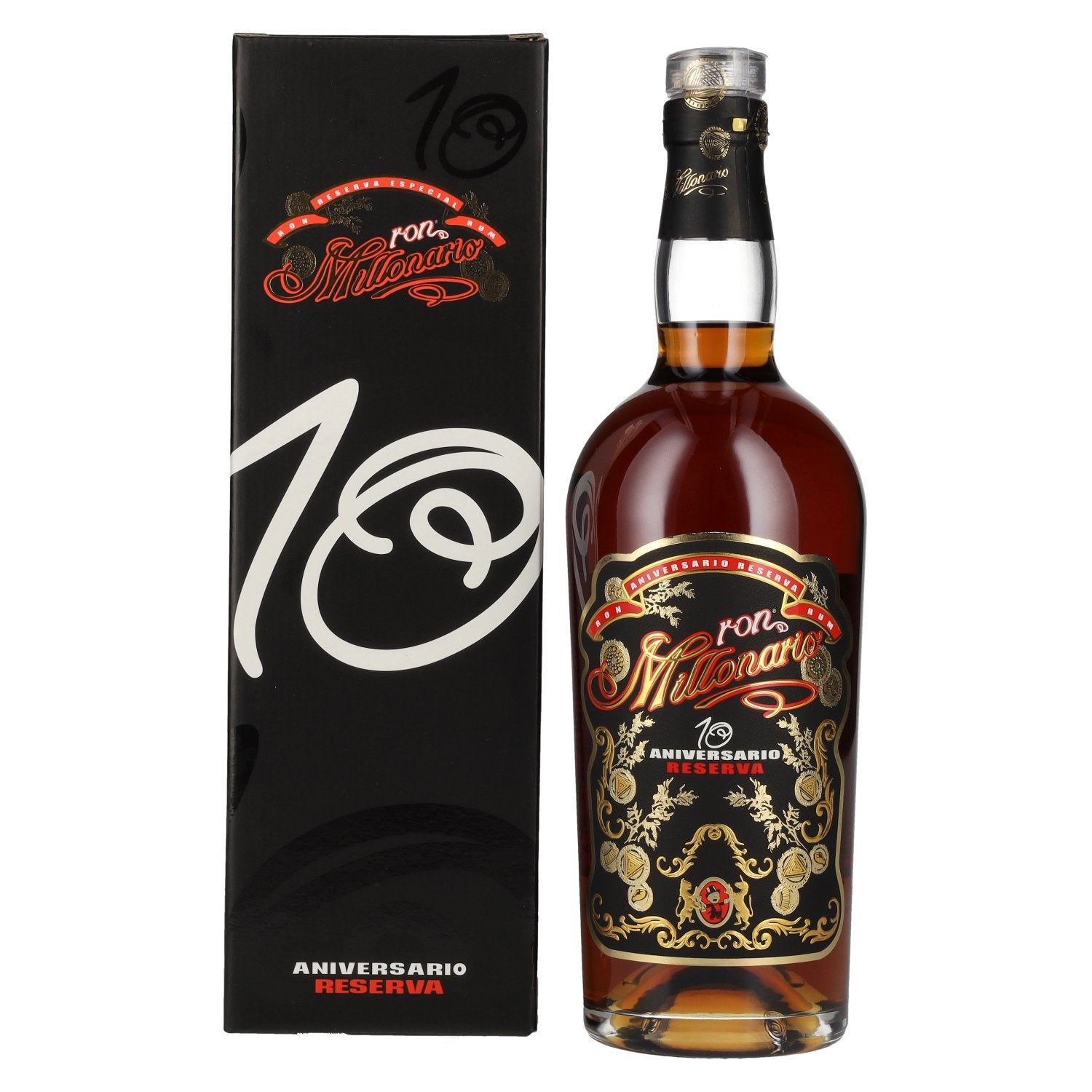 Ron Millonario 10 Aniversario Reserva 40% Vol. 0.7L in Gift Box