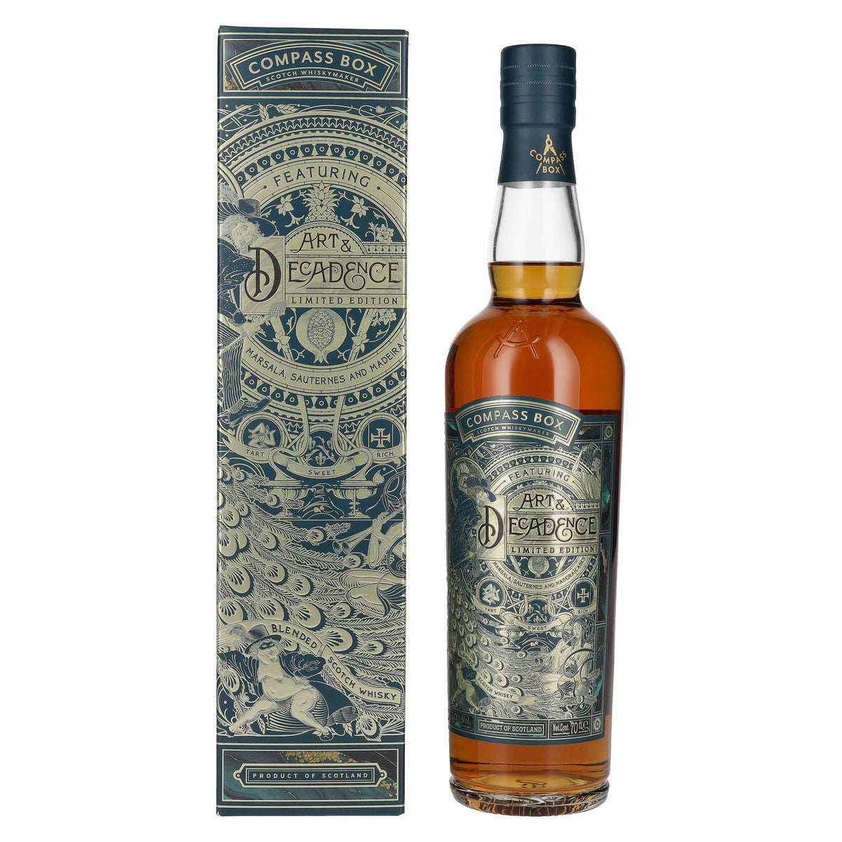 Compass Box ART & DECADENCE Blended Scotch Whisky 49% Vol. 0.7L in Gift Box