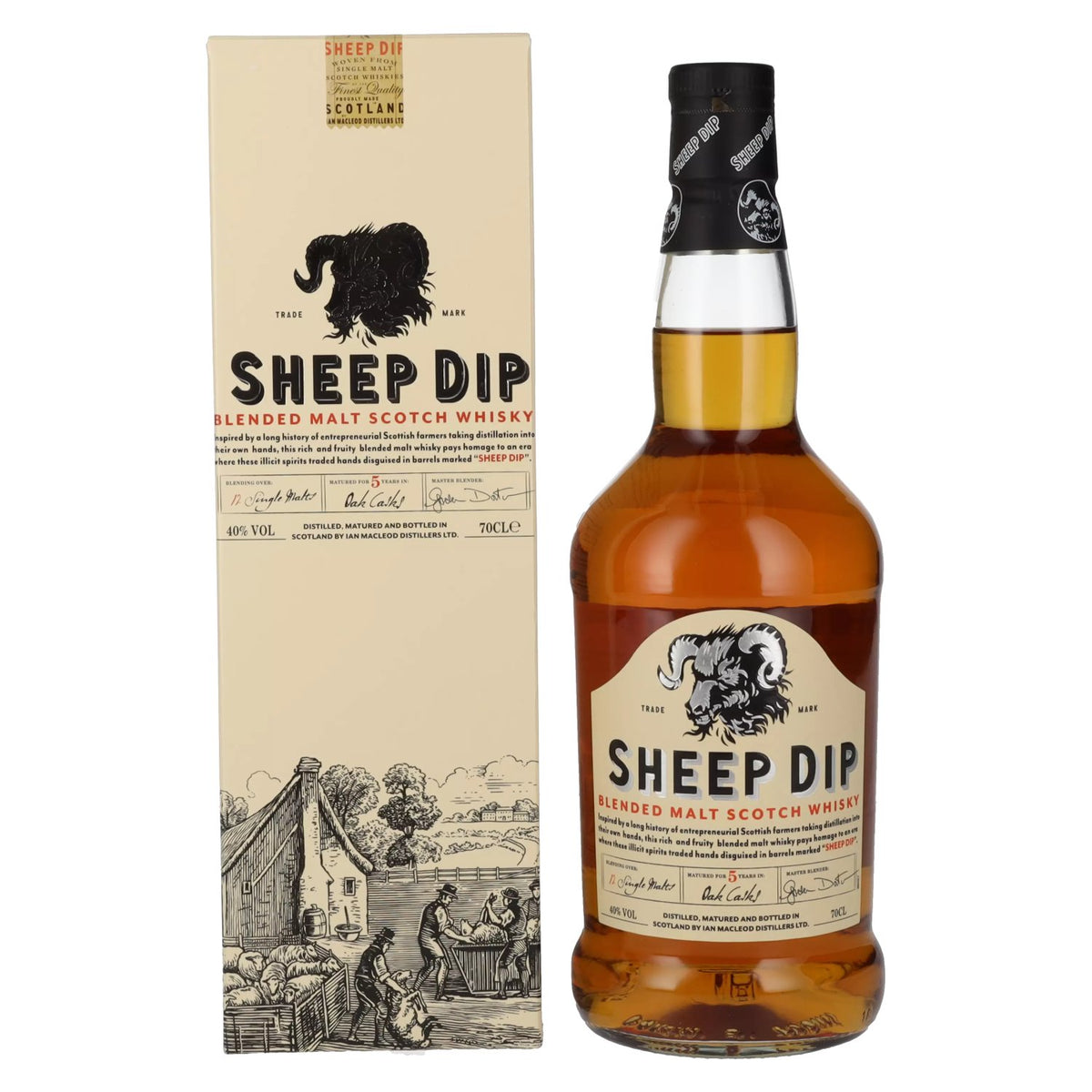 Sheep Dip Blended Malt Scotch Whisky 40% Vol. 0.7L in Gift Box