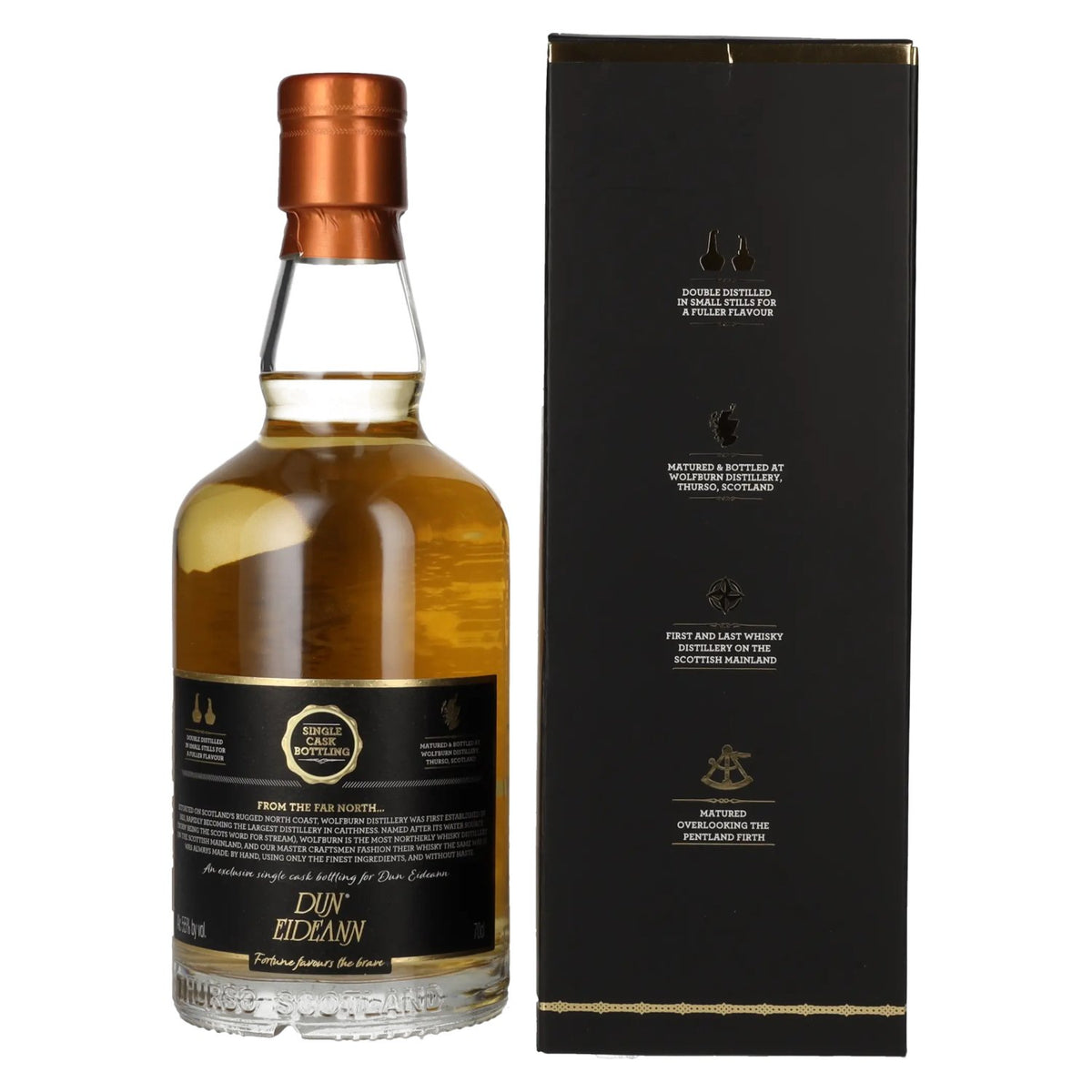 Wolfburn DUN EIDEANN Single Malt Scotch Whisky 55% vol. 0.7 l in a gift box