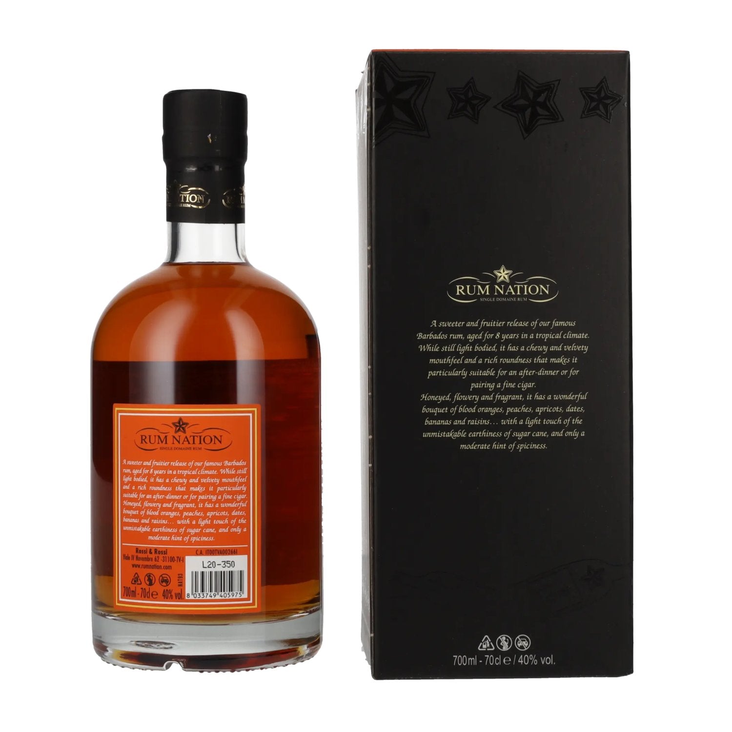 Rum Nation Barbados 8 Years Old Limited Edition 40% Vol. 0,7l in Geschenkbox
