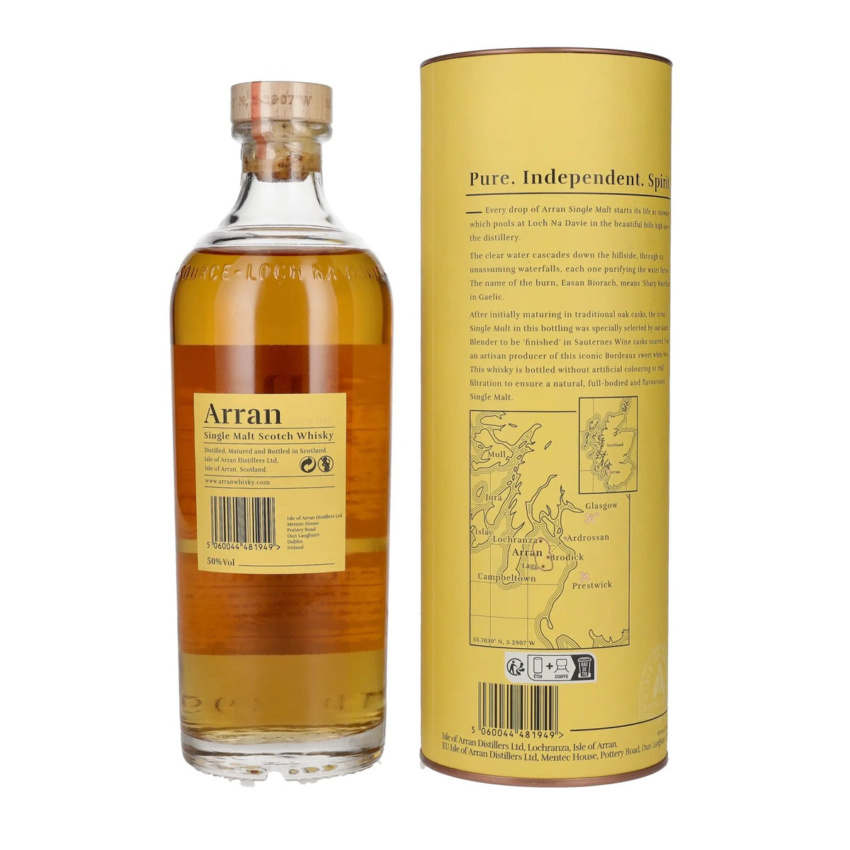 Arran Single Malt SAUTERNES CASK FINISH Single Malt Scotch Whisky 50% Vol. 0,7l in Geschenkbox