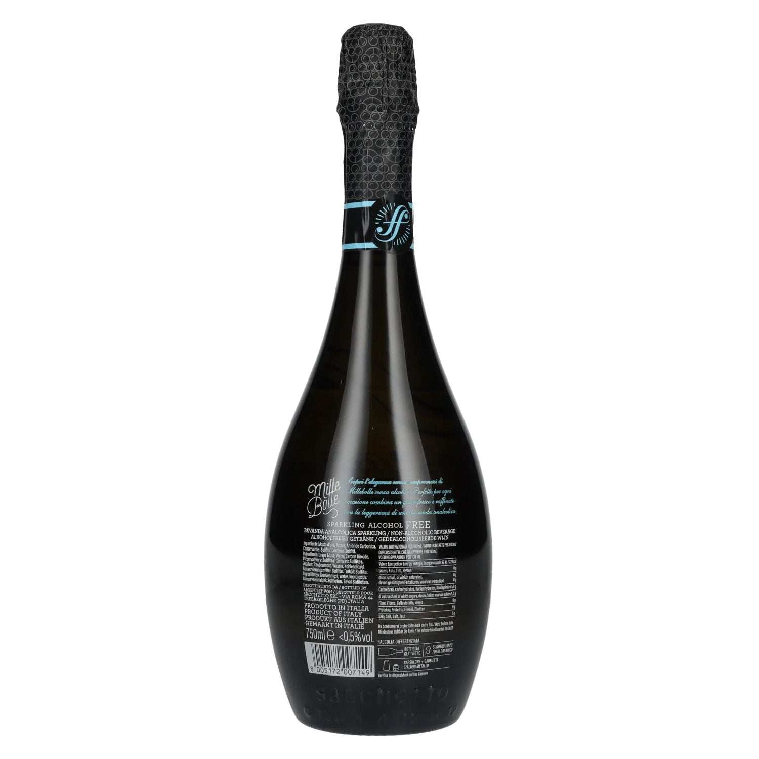 Sacchetto Mille Bolle Sparkling Alcohol Free 0,75l