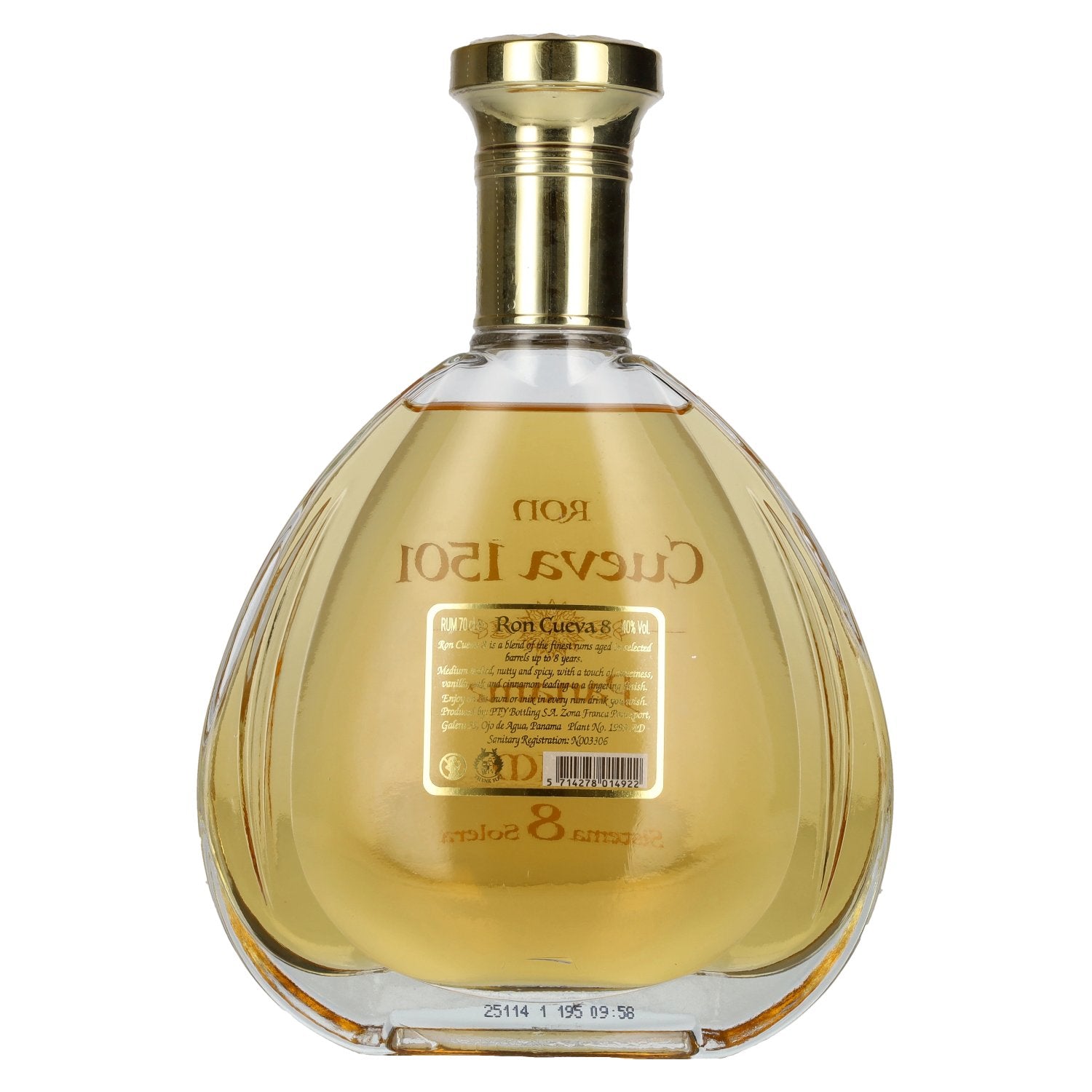 Ron Cueva 1501 Sistema 8 Solera Panama Rum 40% Vol. 0,7l